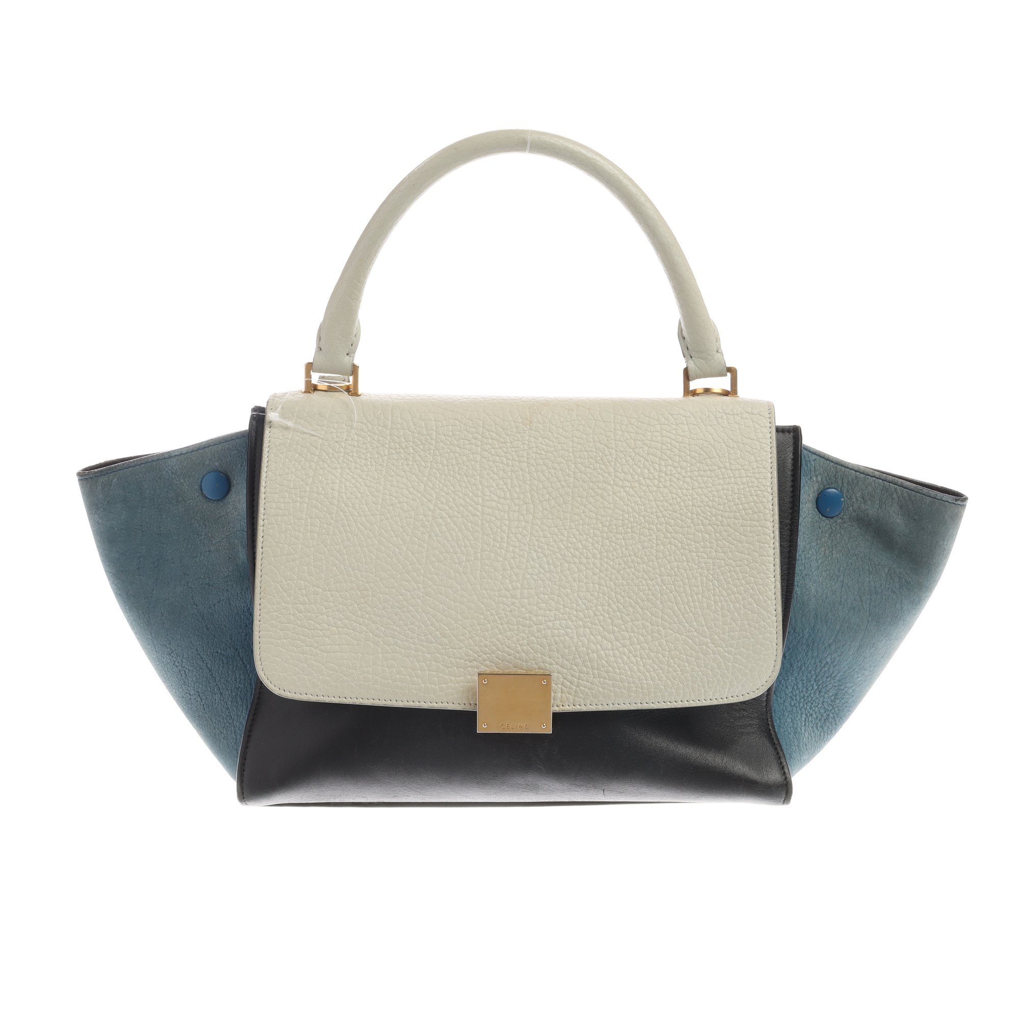 Trapèze leather bag