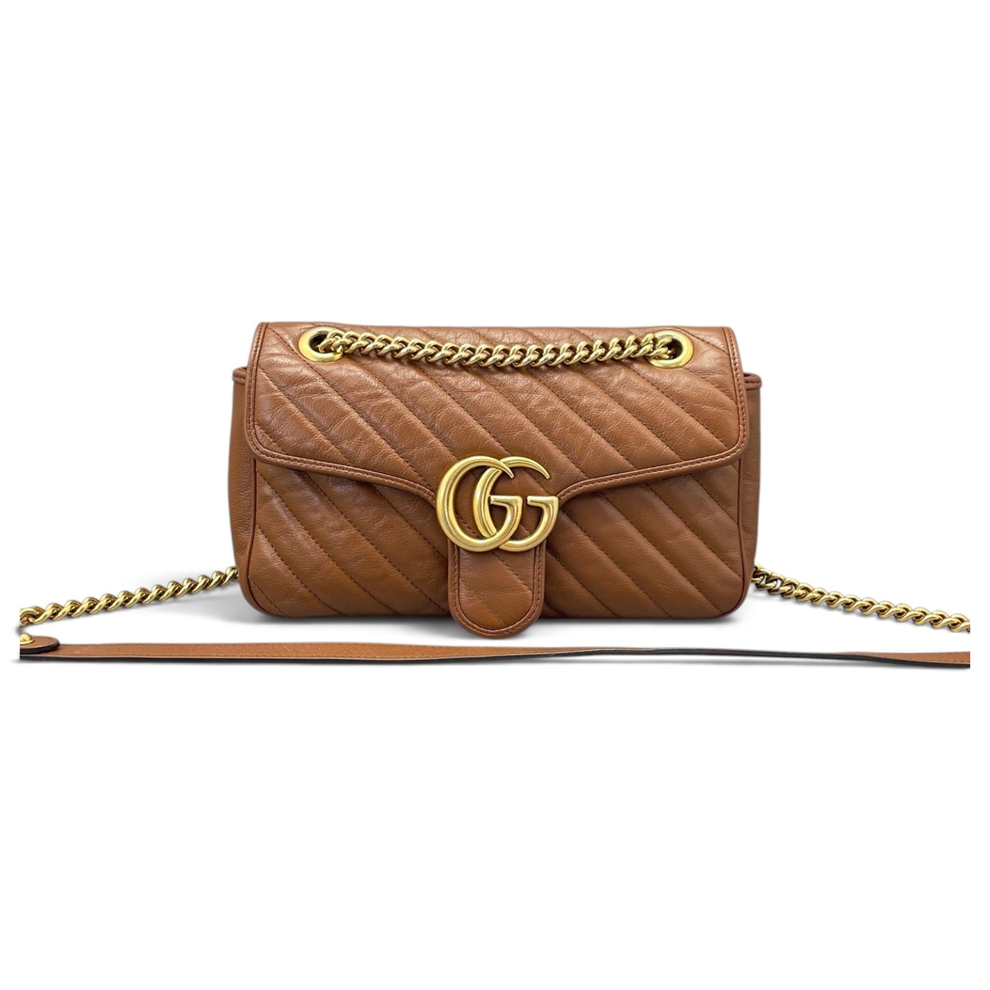 GG Marmont Flap leather handbag