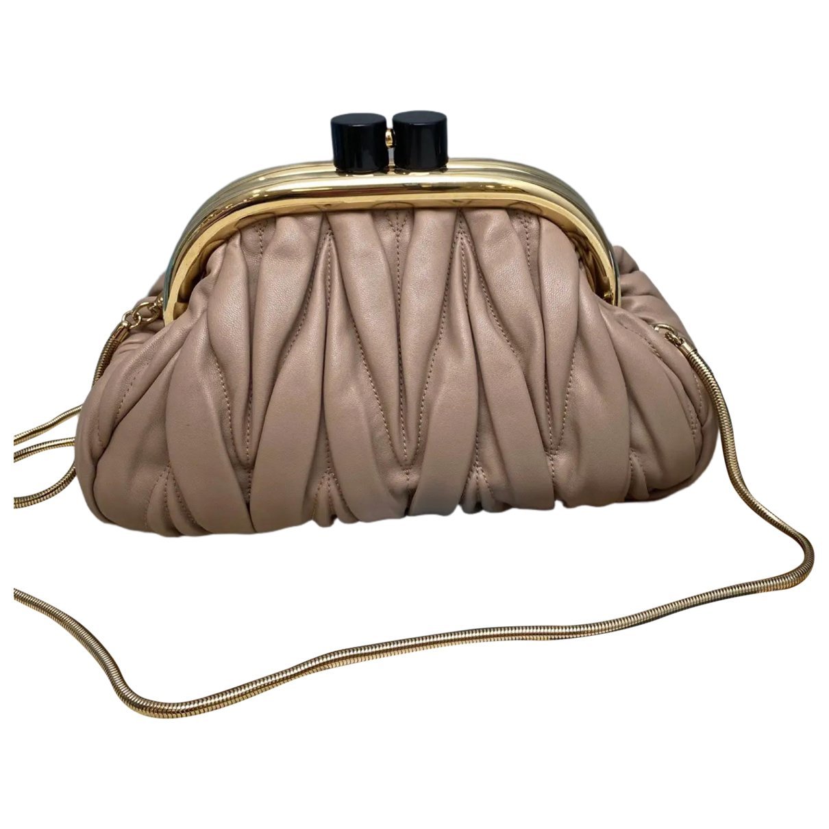 Miu Belle leather handbag