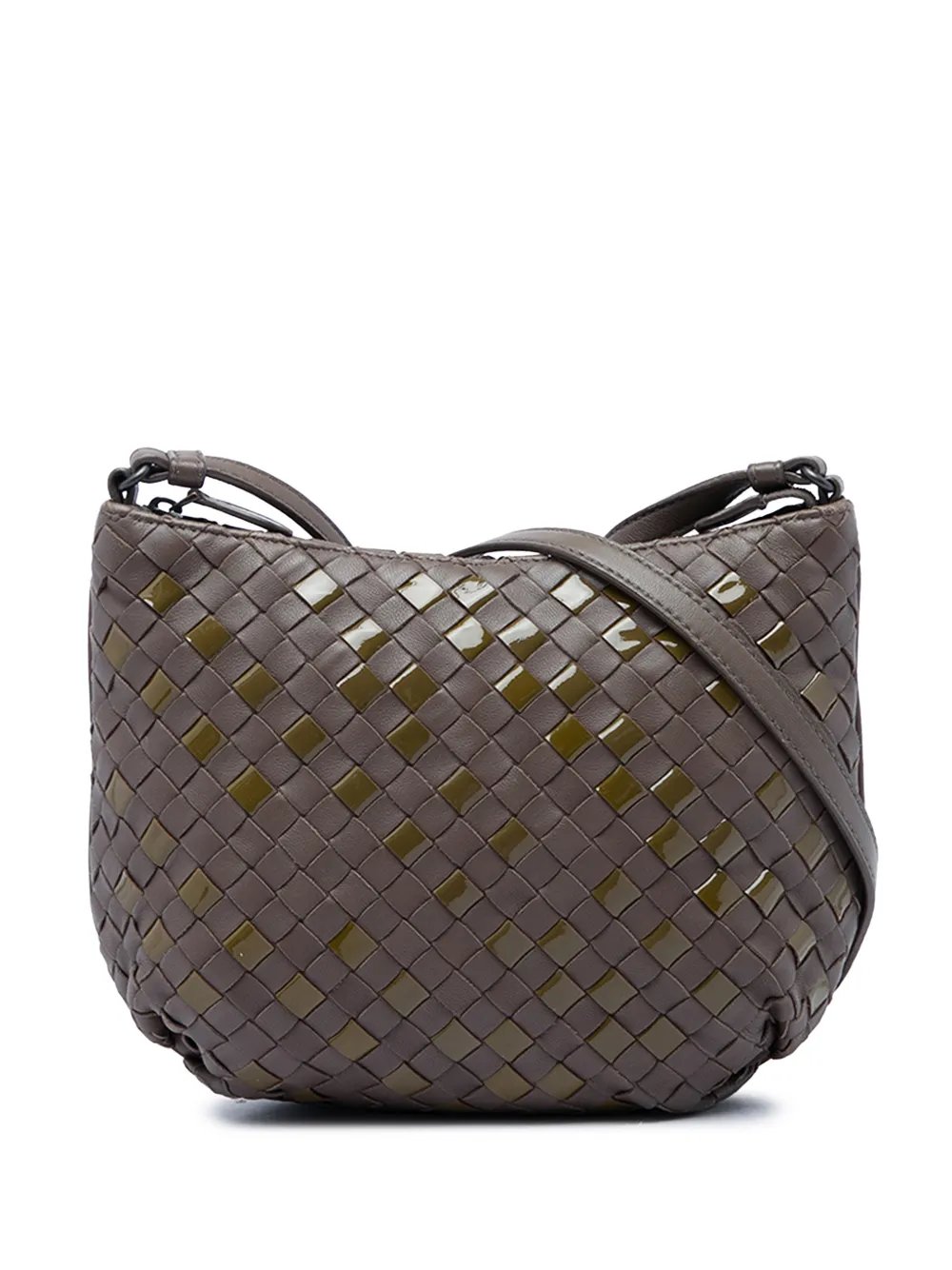 2012-2026 Nappa and Patent Intrecciato crossbody bag
