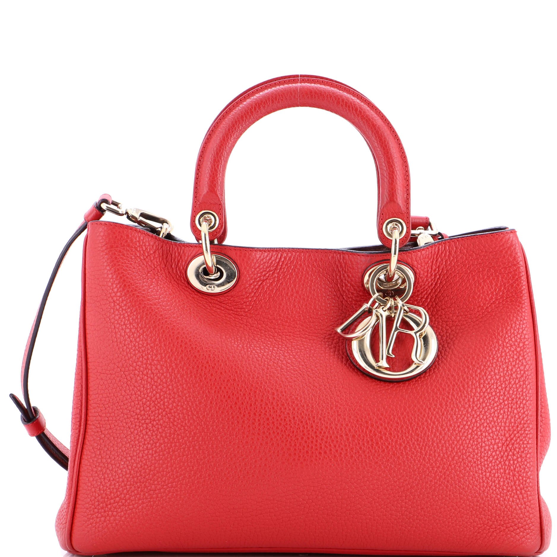 Dior Diorissimo Tote Pebbled Leather Medium