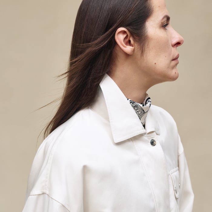 Blanc Cassé Short Safari Coat