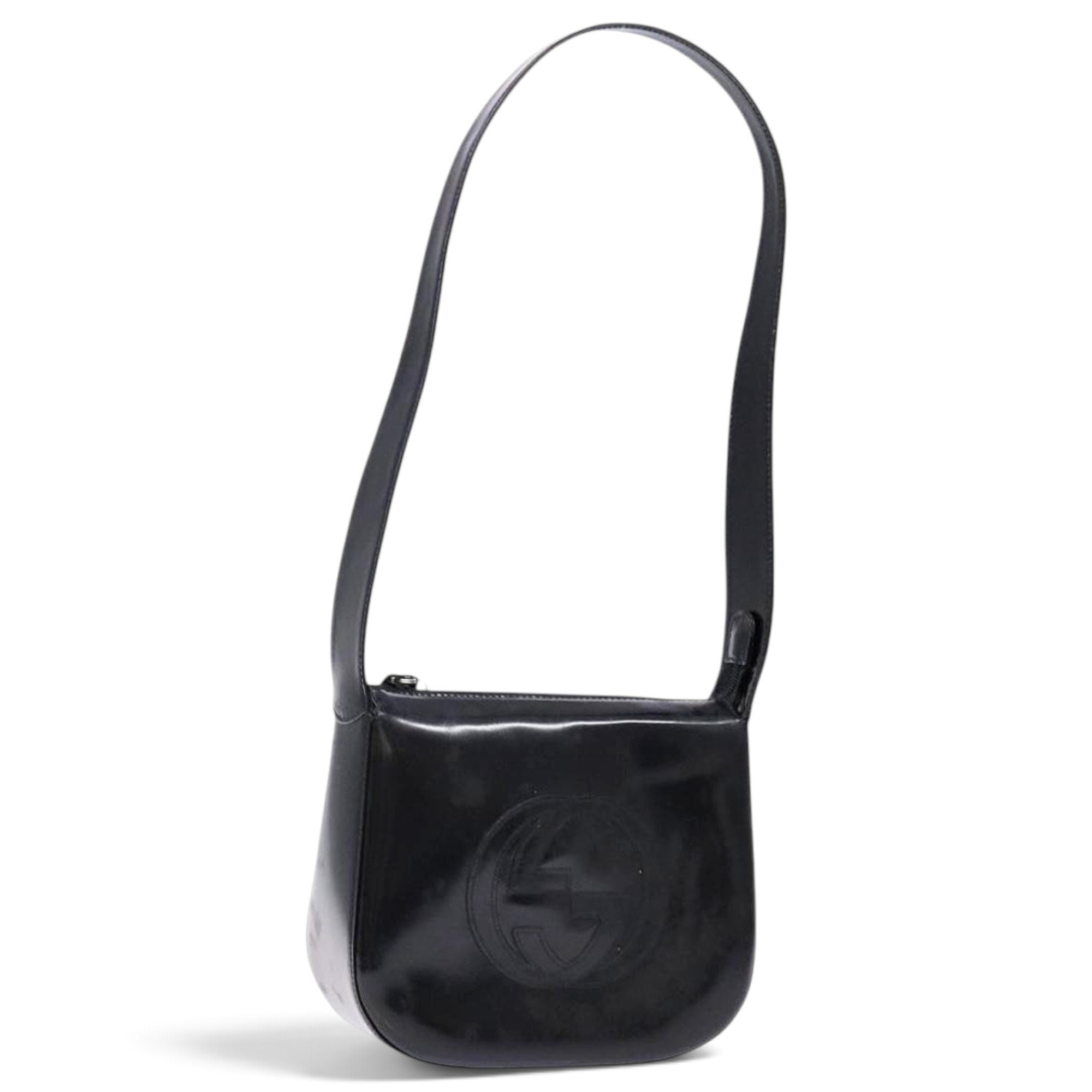 Patent leather handbag