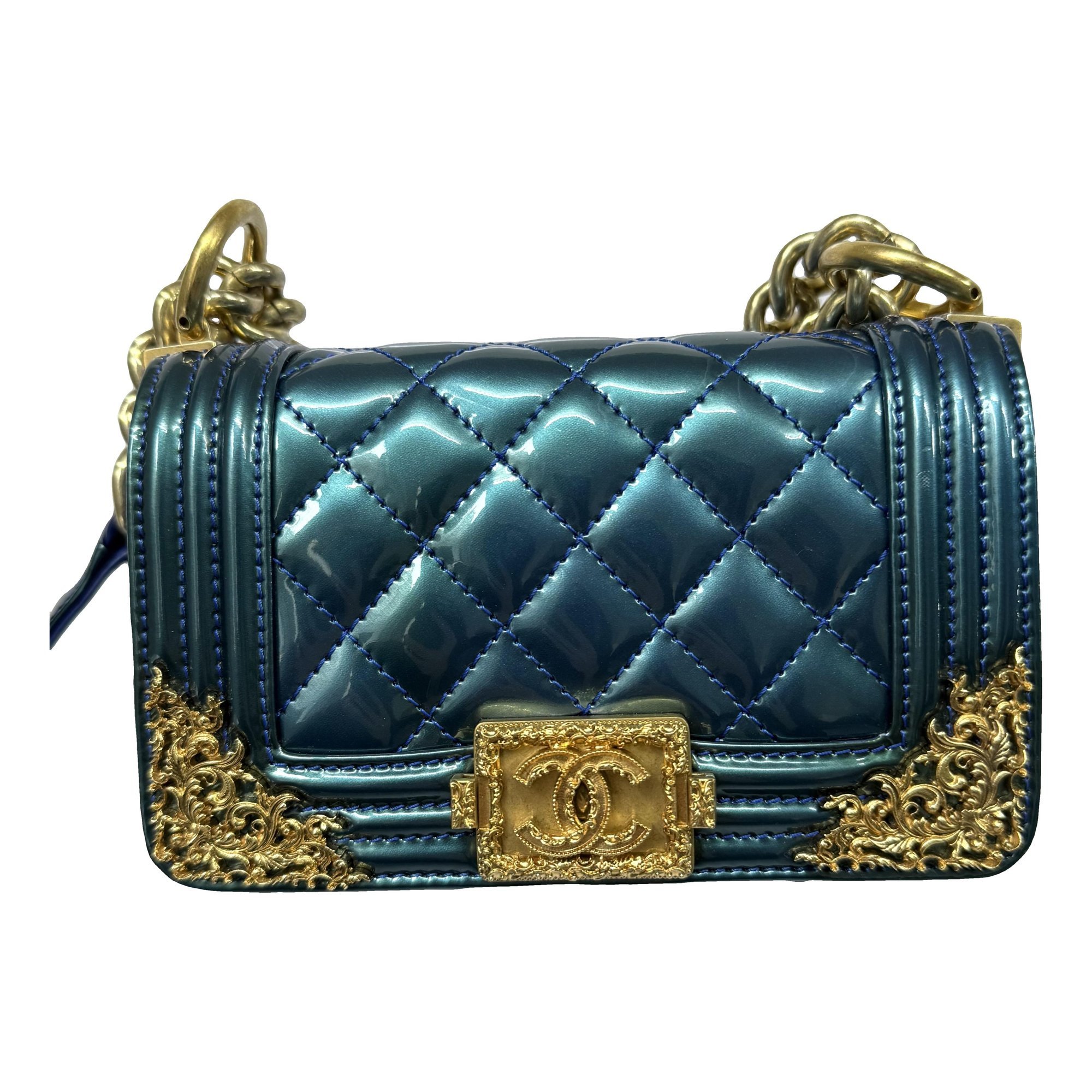 Boy patent leather handbag
