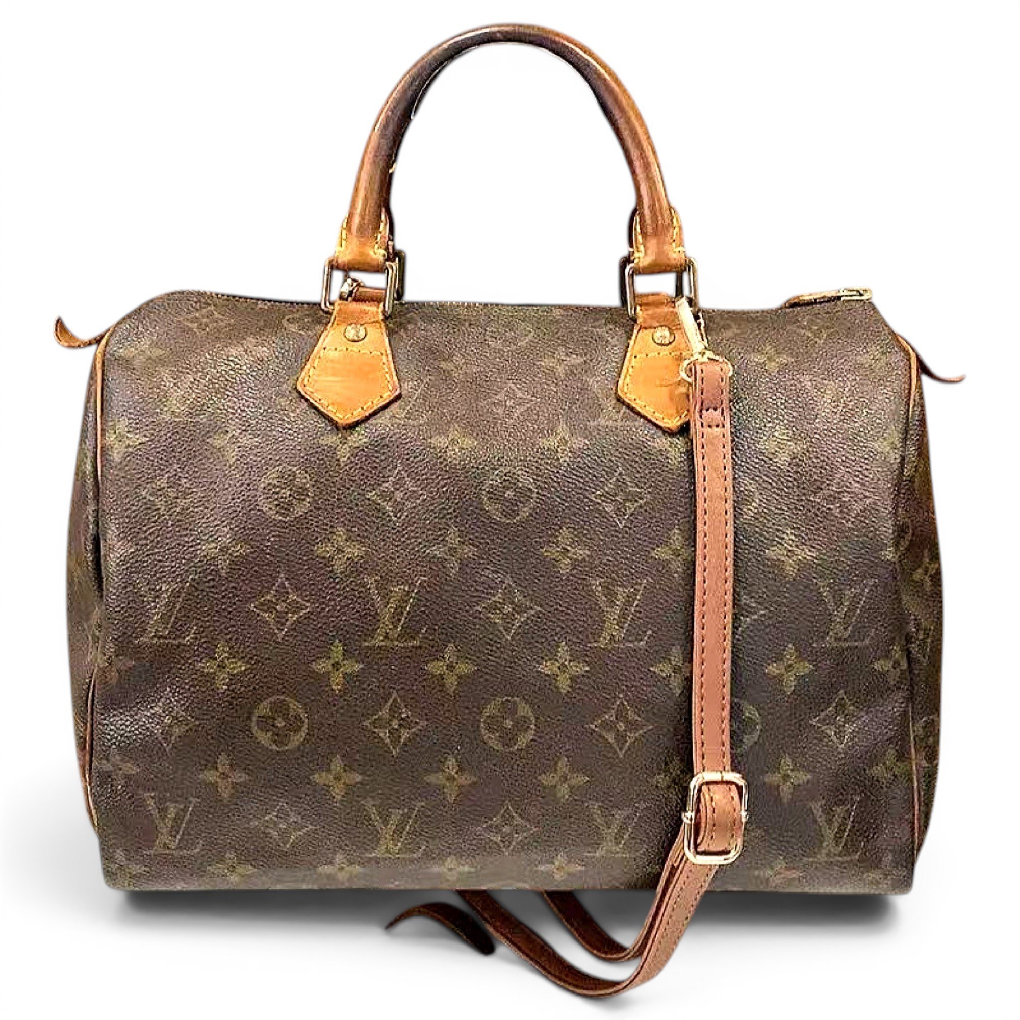 Speedy leather handbag