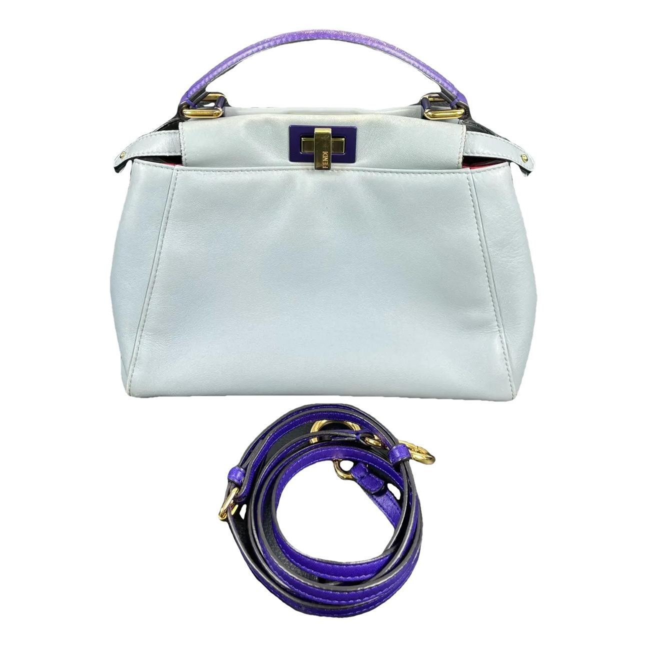 Peekaboo leather handbag