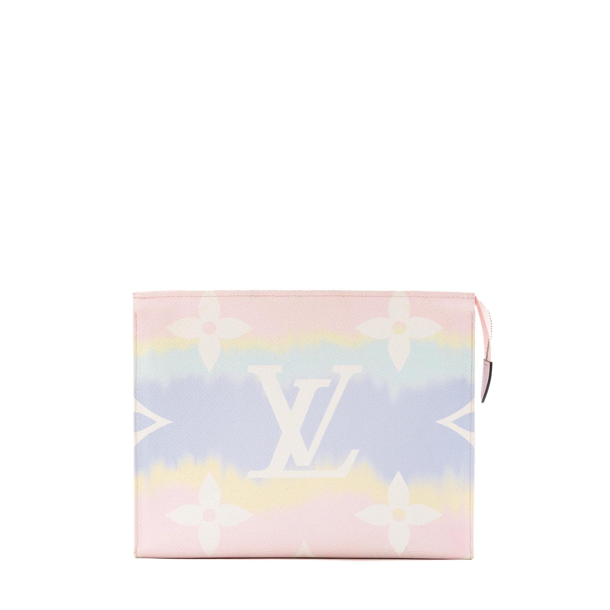 Leather clutch bag