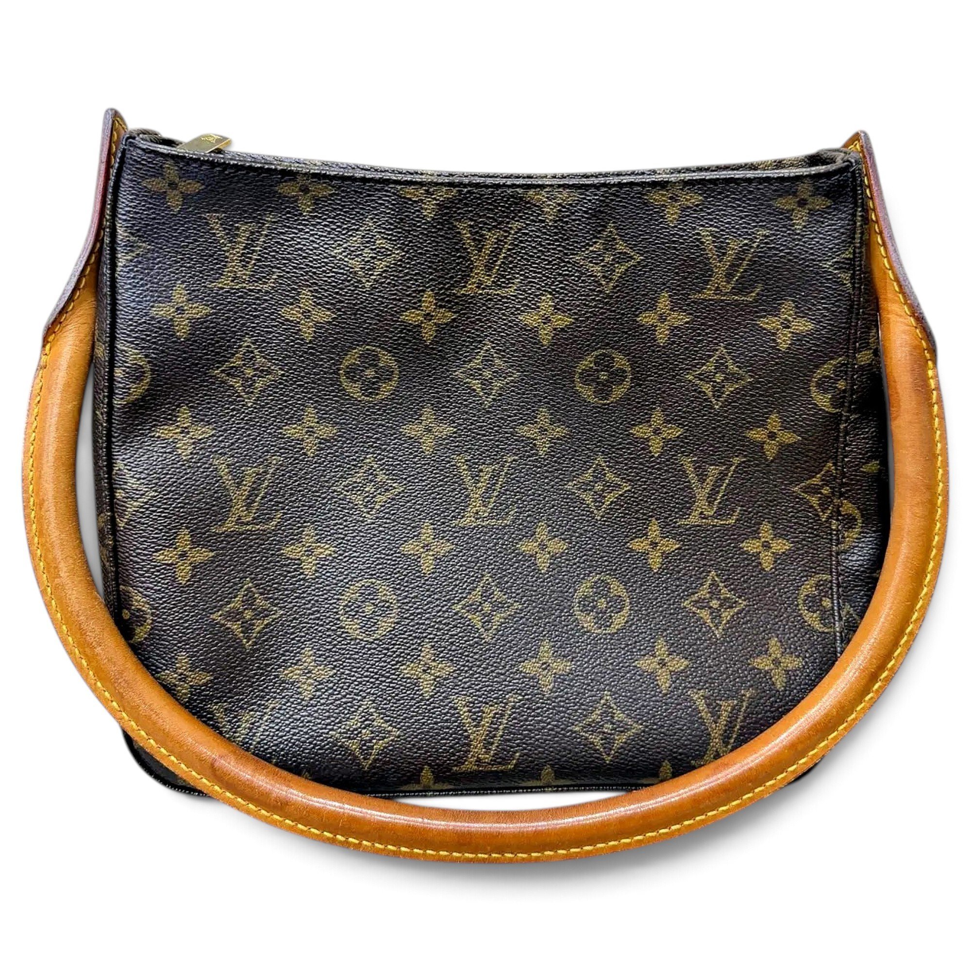 Looping vinyl handbag