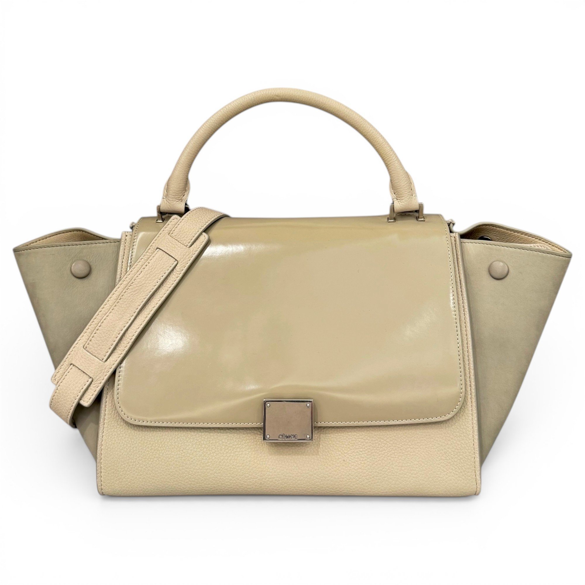 Trapèze pony-style calfskin handbag