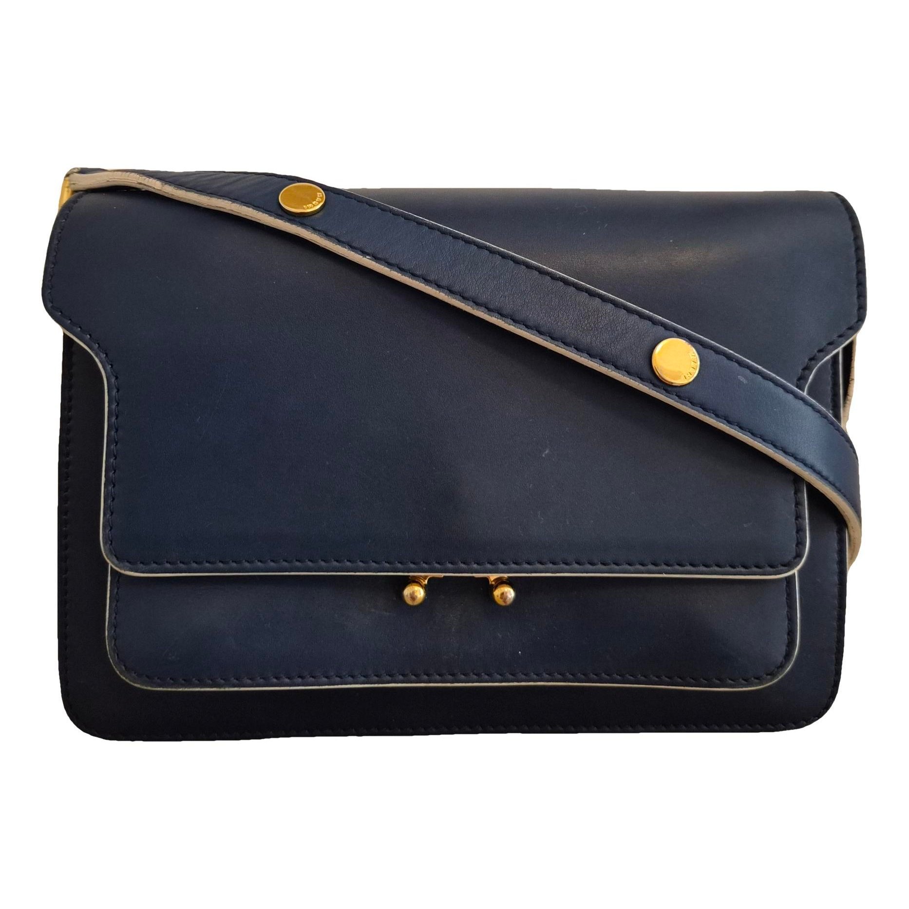 Marni Trunk leather crossbody bag