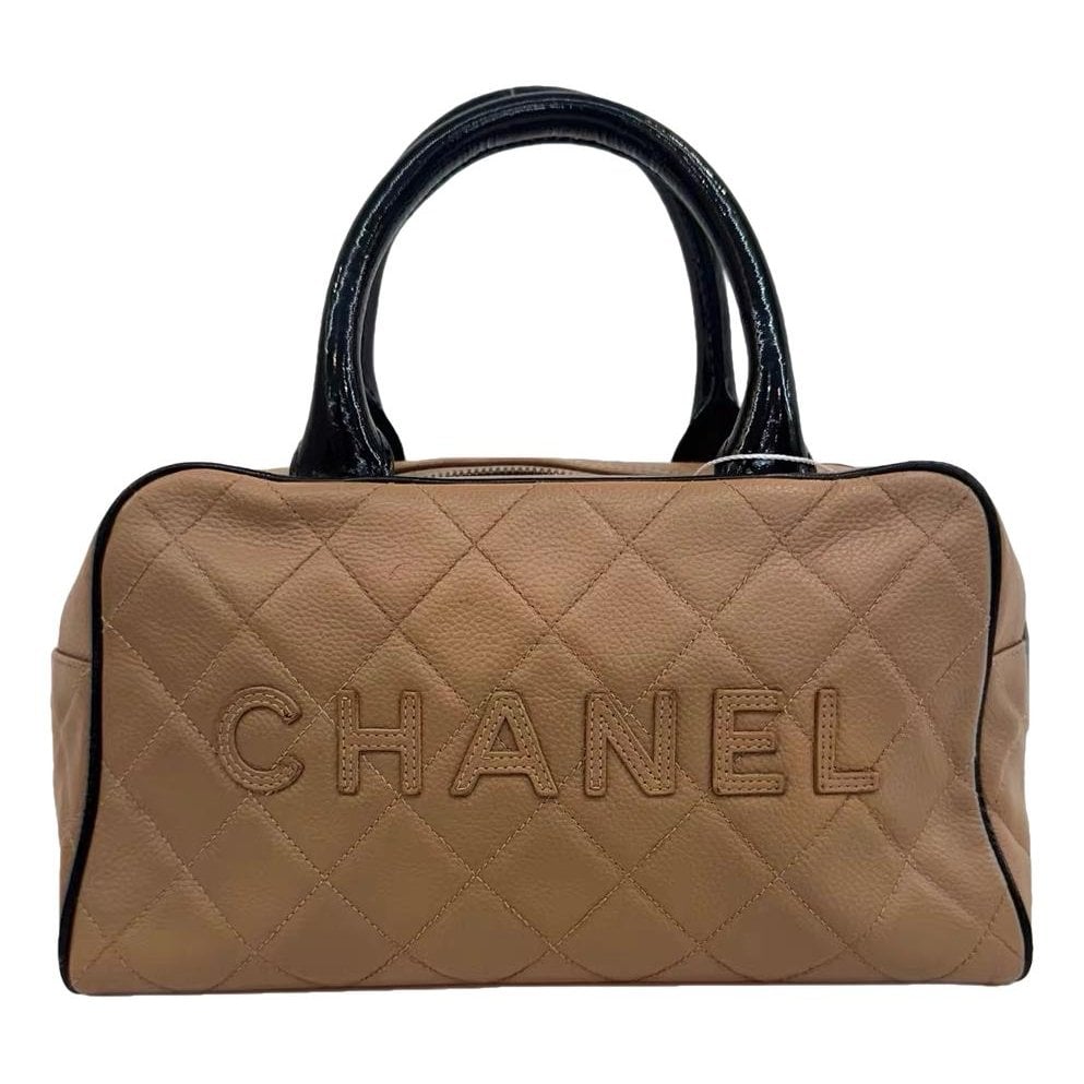 Leather bowling bag
