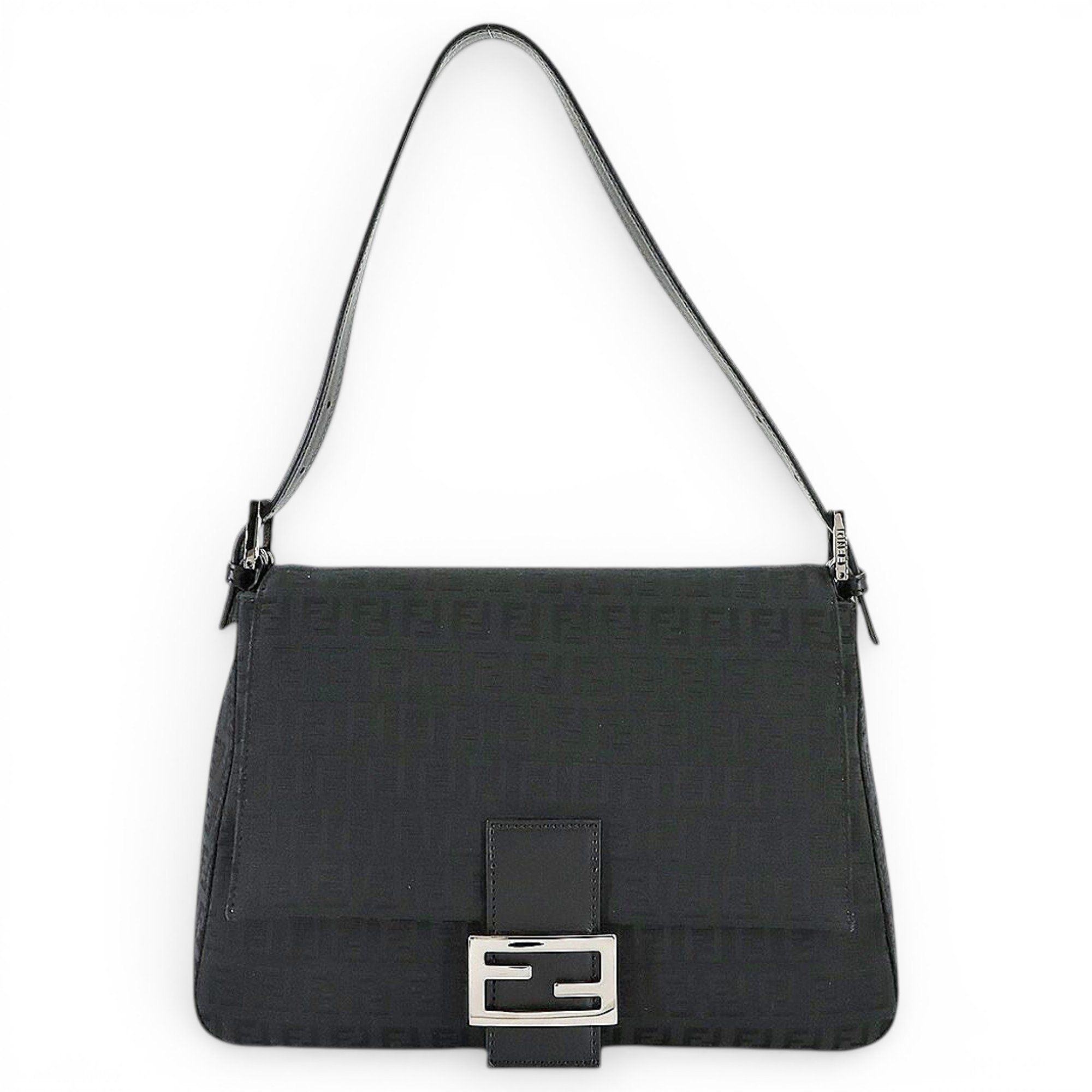 Pocket leather handbag