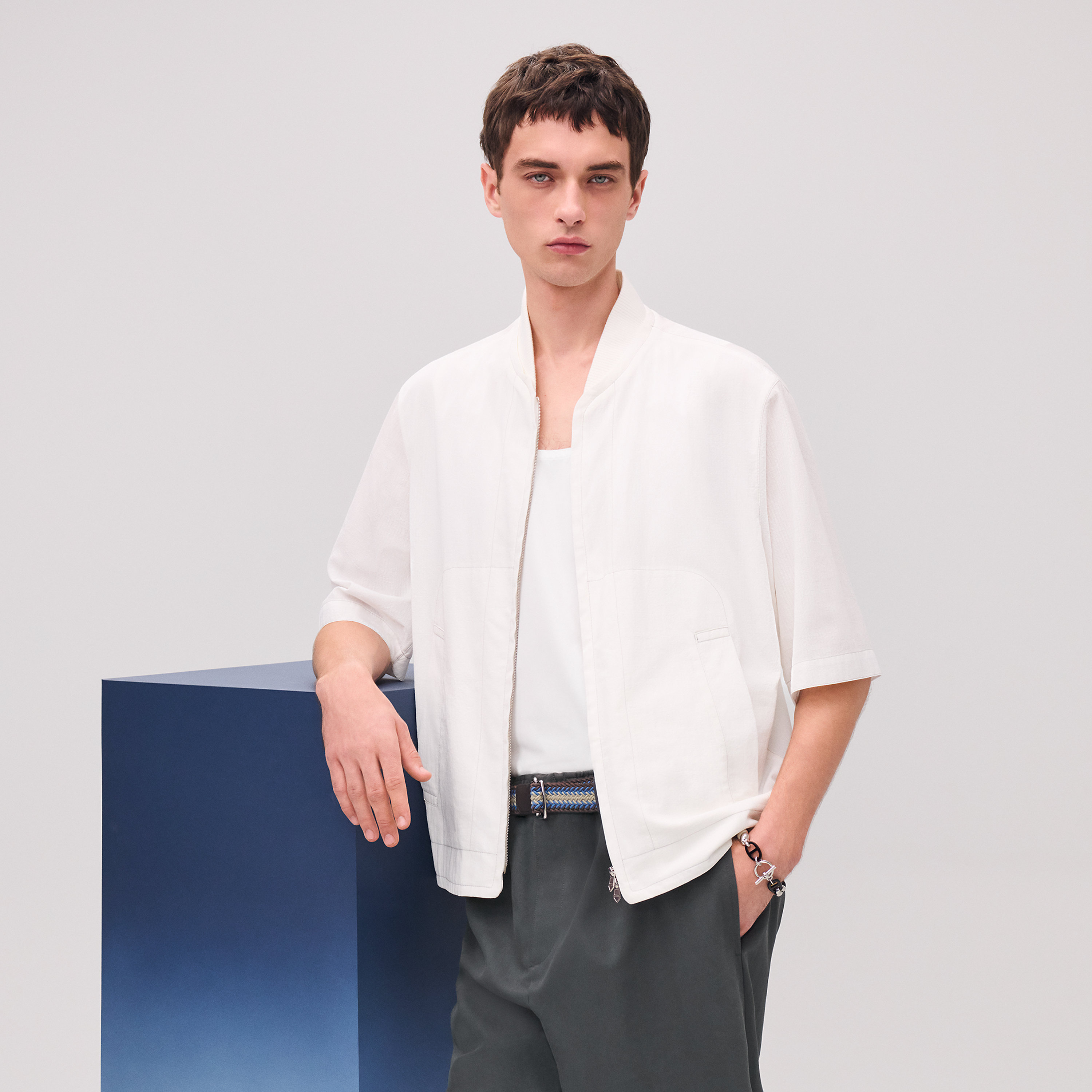 Short-sleeve overshirt