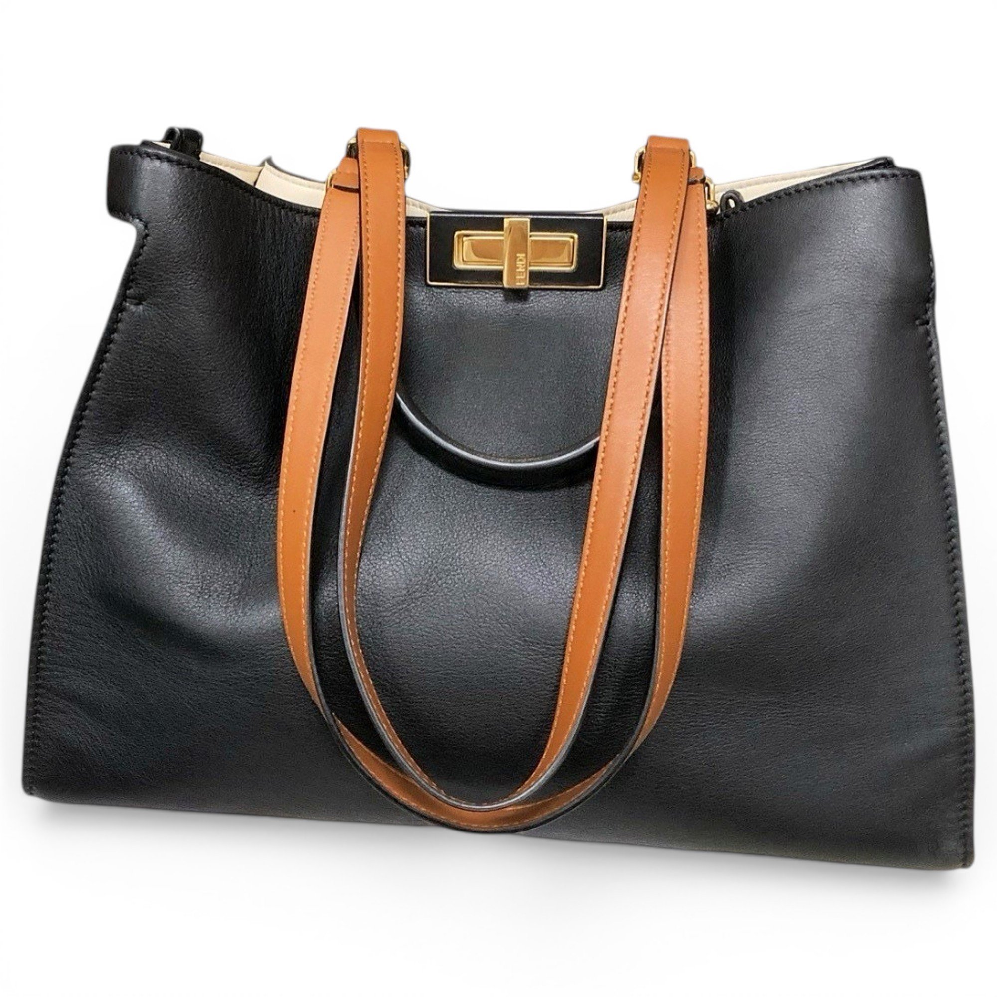 Peekaboo leather handbag