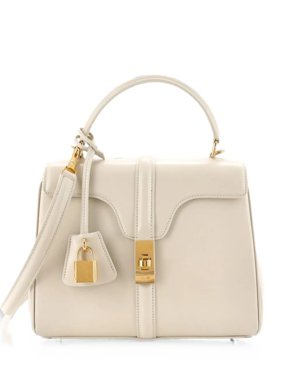 16 Top Handle Bag Smooth Calfskin Small satchel