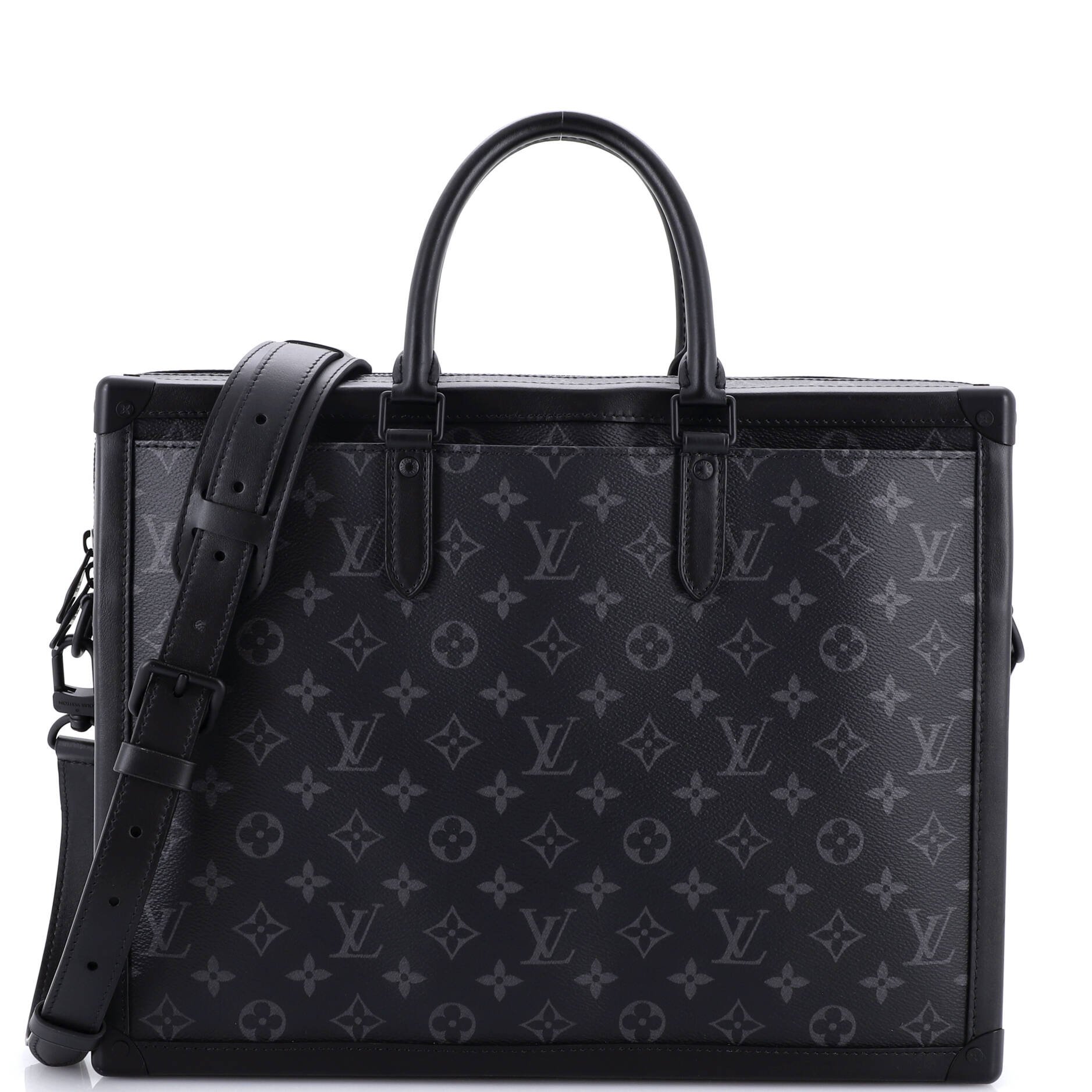 Soft Trunk Briefcase Monogram Eclipse Canvas