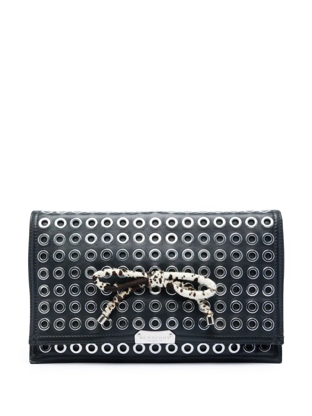 2000-2017 Prorsum Lambskin Grommet Pony Hair Bow clutch bag