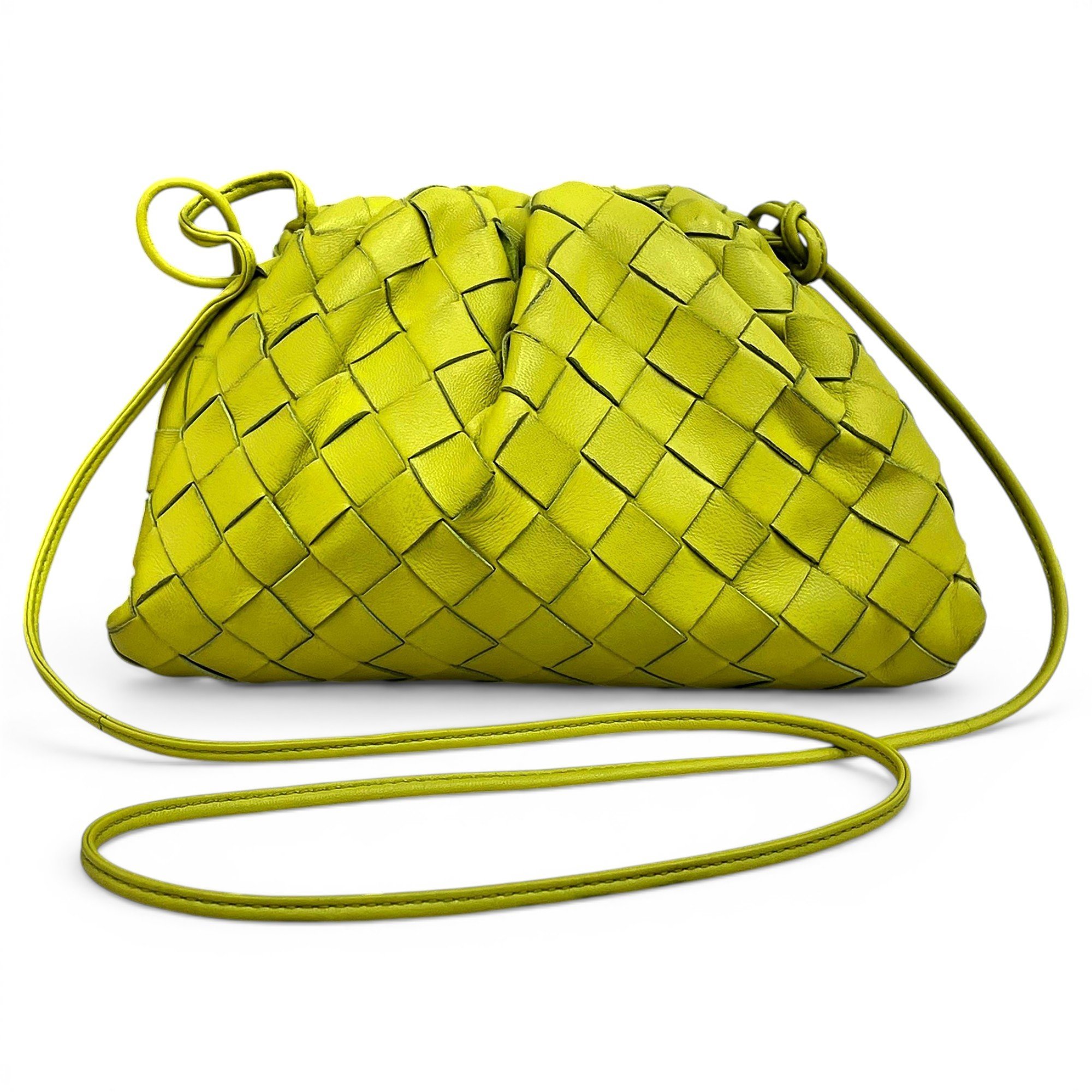 Pouch leather handbag