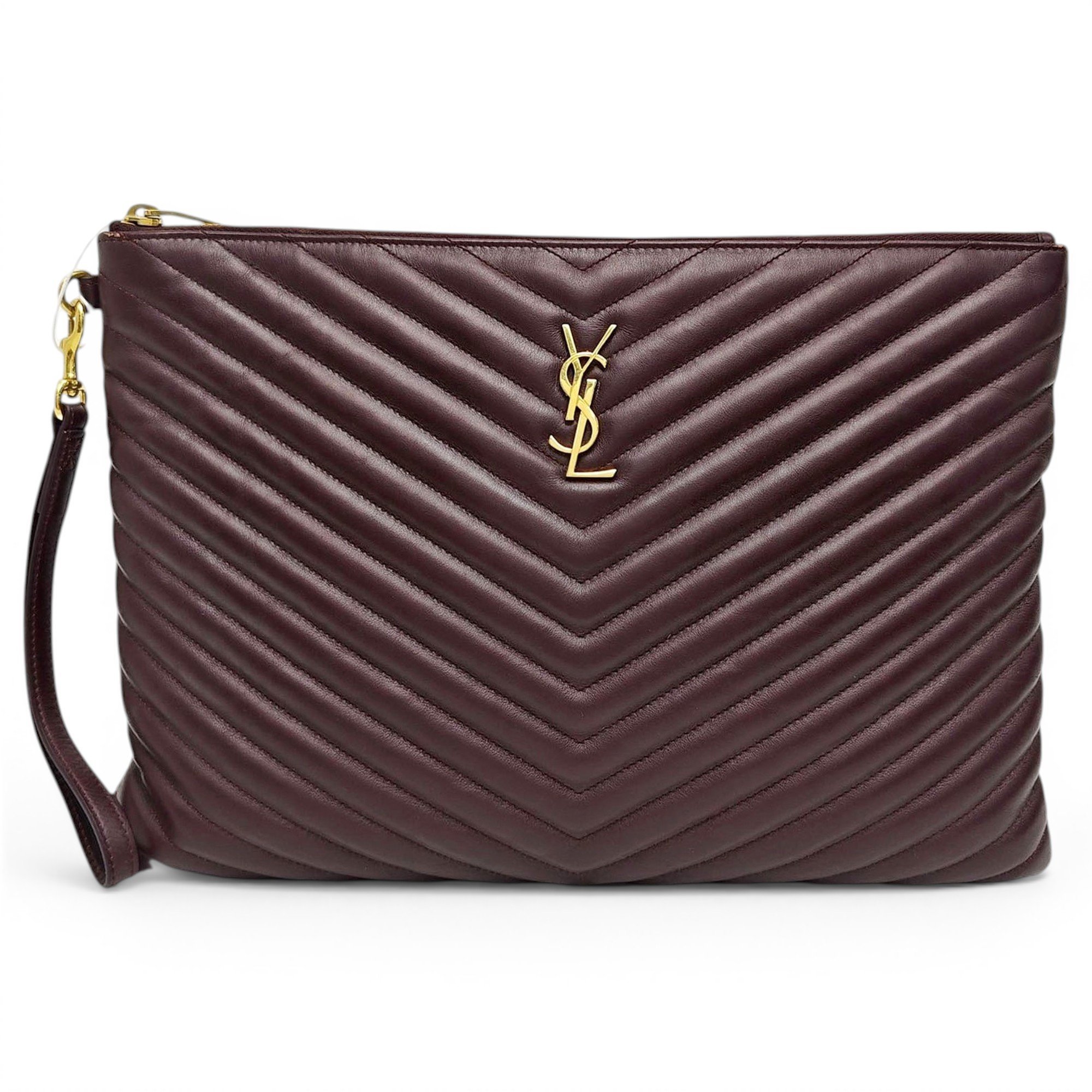 Cassandre leather clutch bag