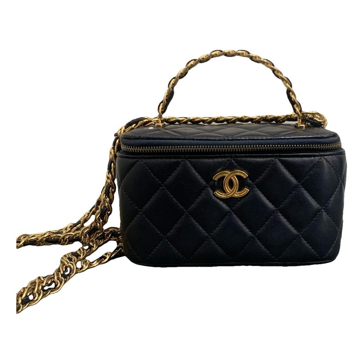 Trendy CC Vanity pony-style calfskin handbag