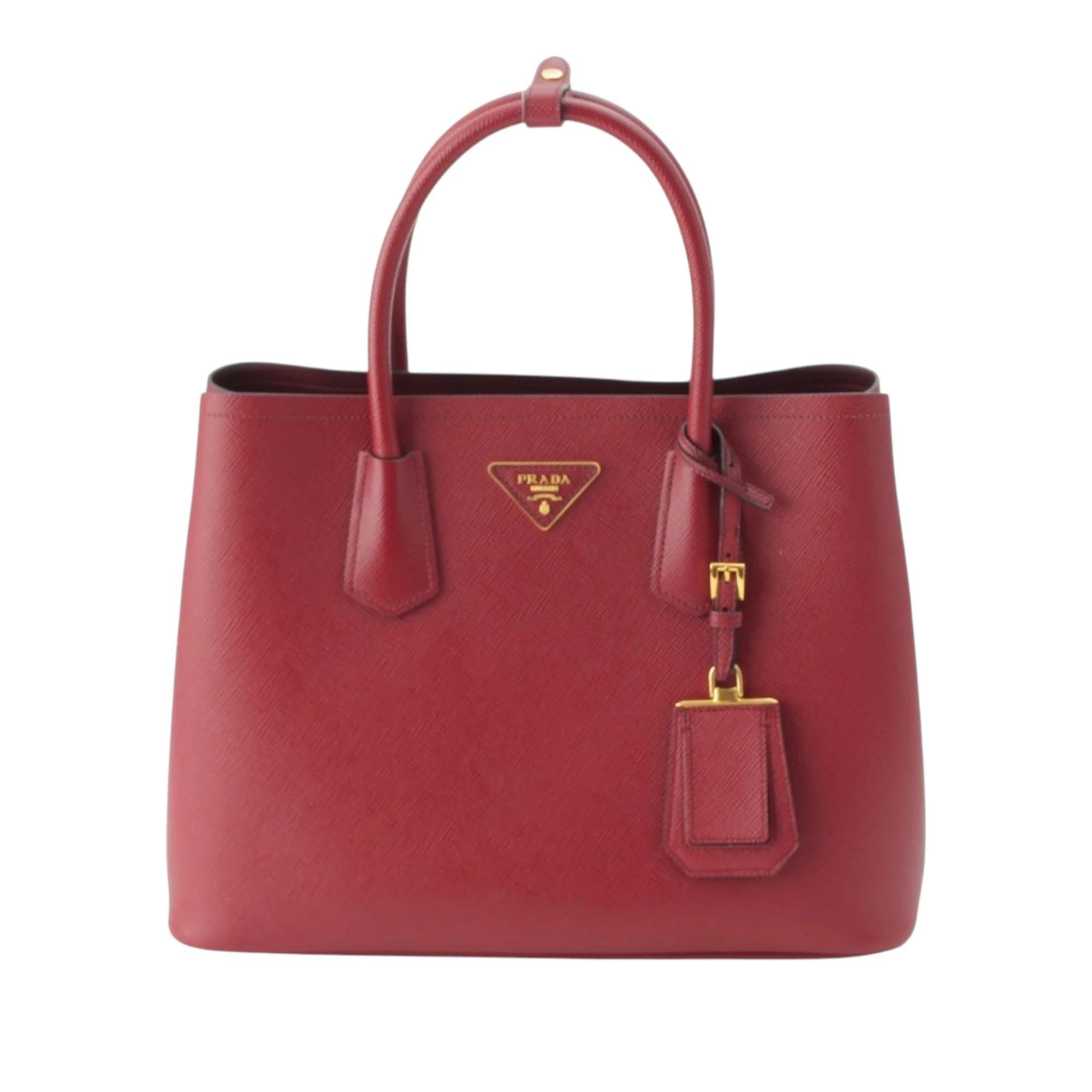 Double leather satchel