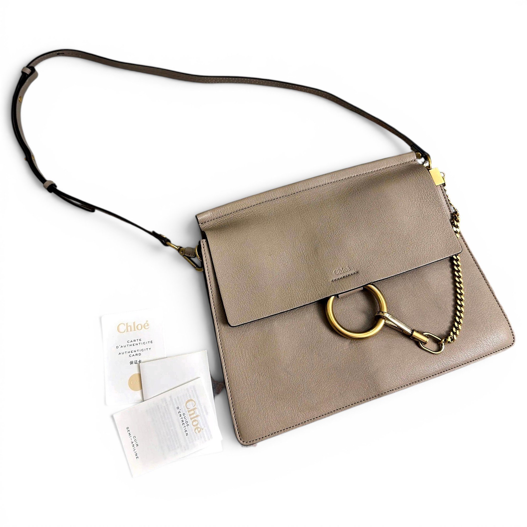 Faye leather handbag