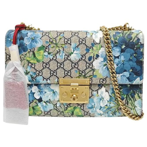Padlock leather handbag