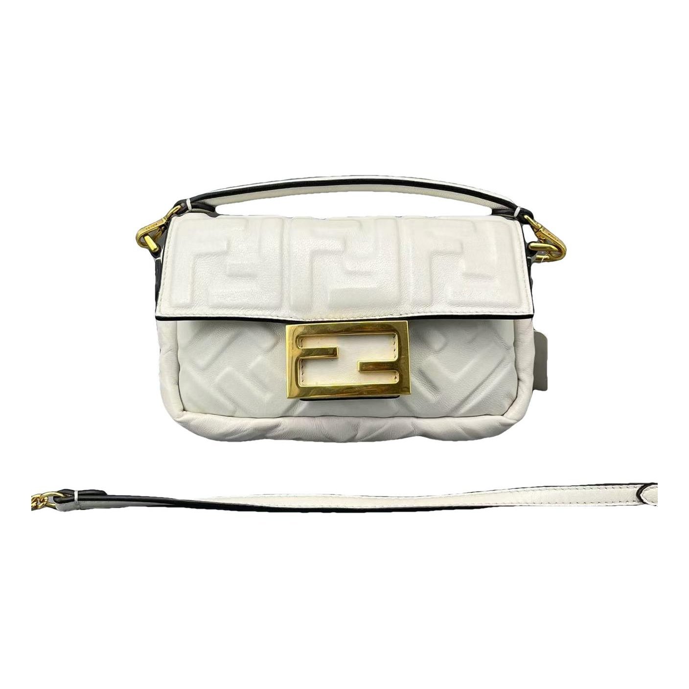 Baguette leather handbag
