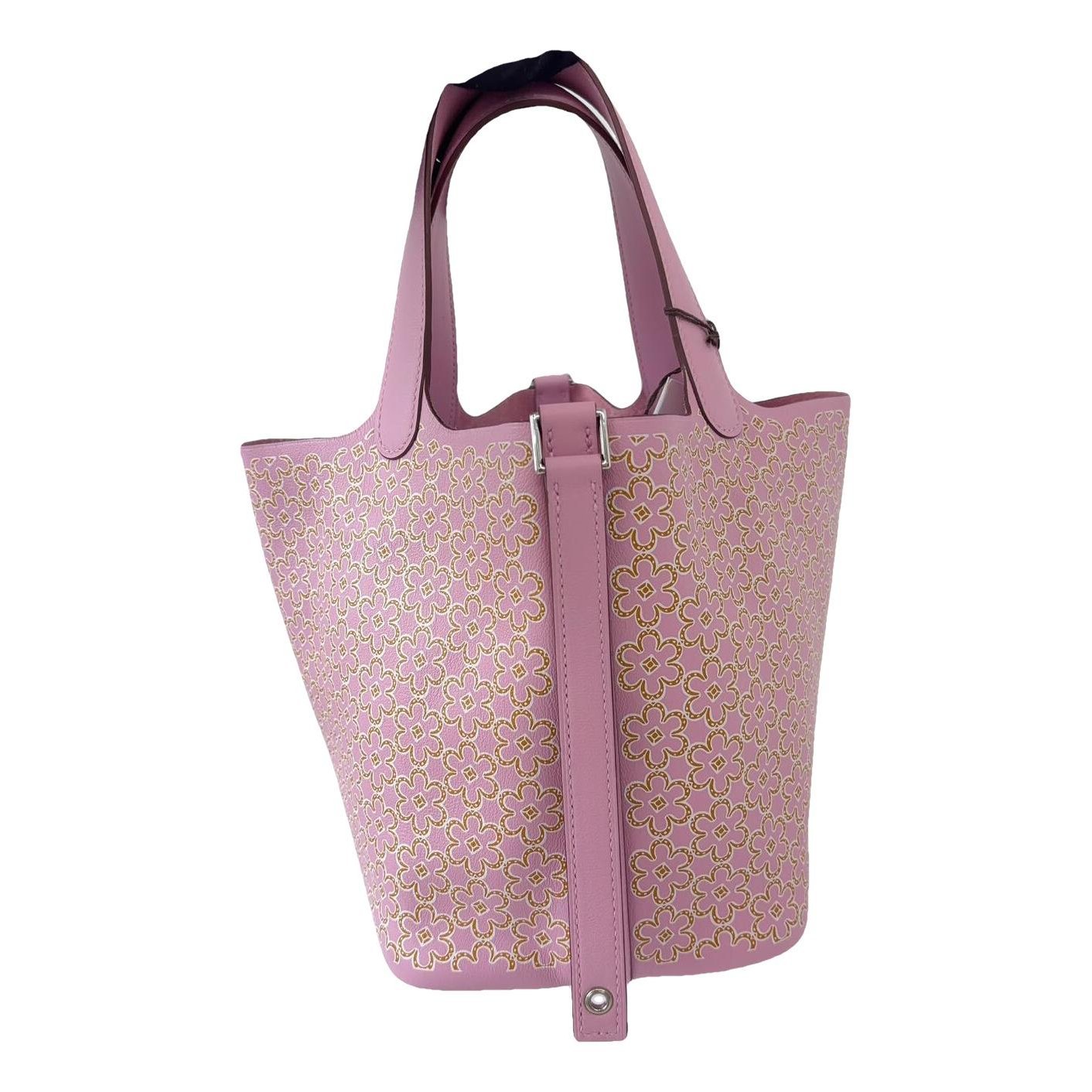 Picotin leather tote