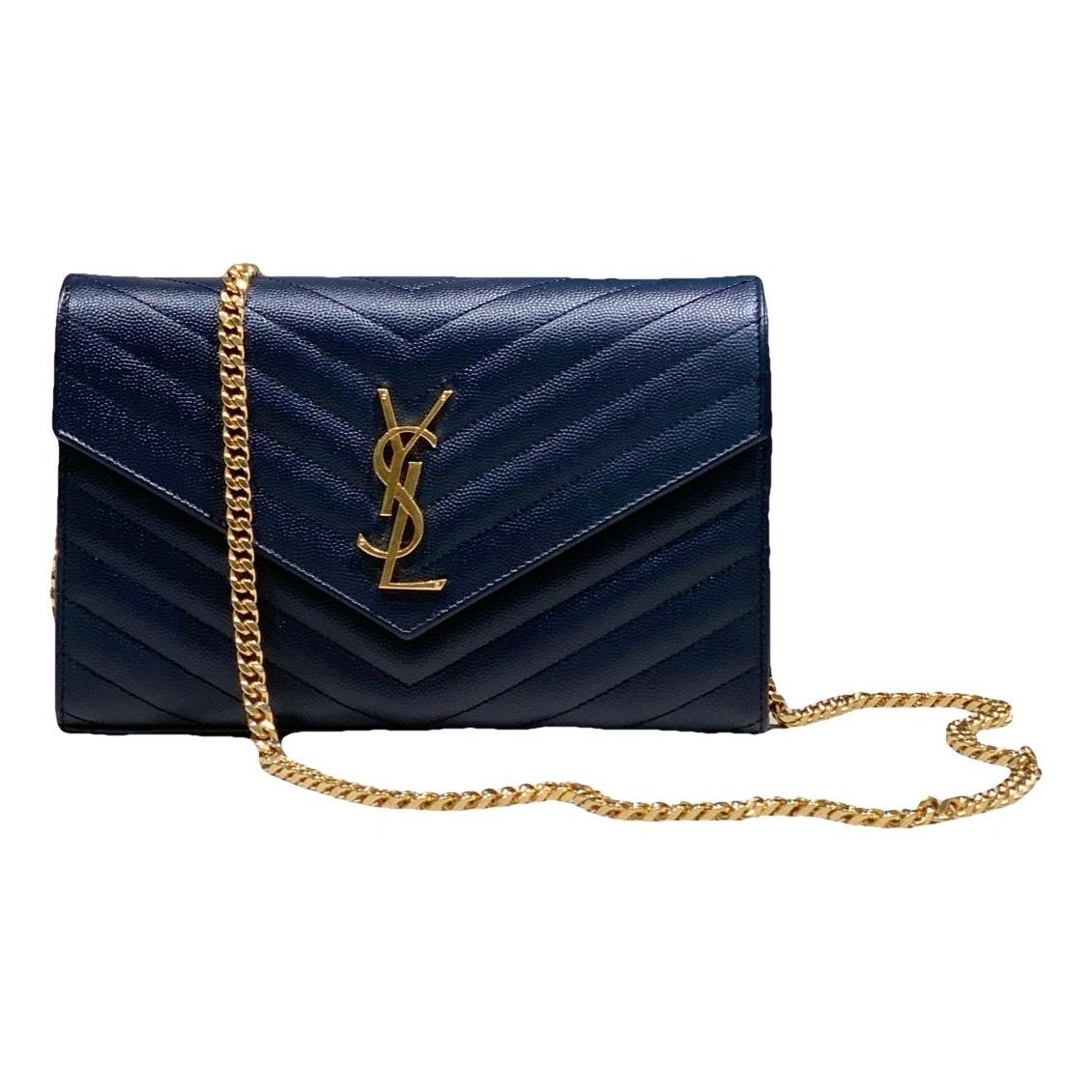 Portefeuille enveloppe leather handbag