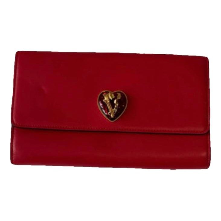 Leather clutch bag