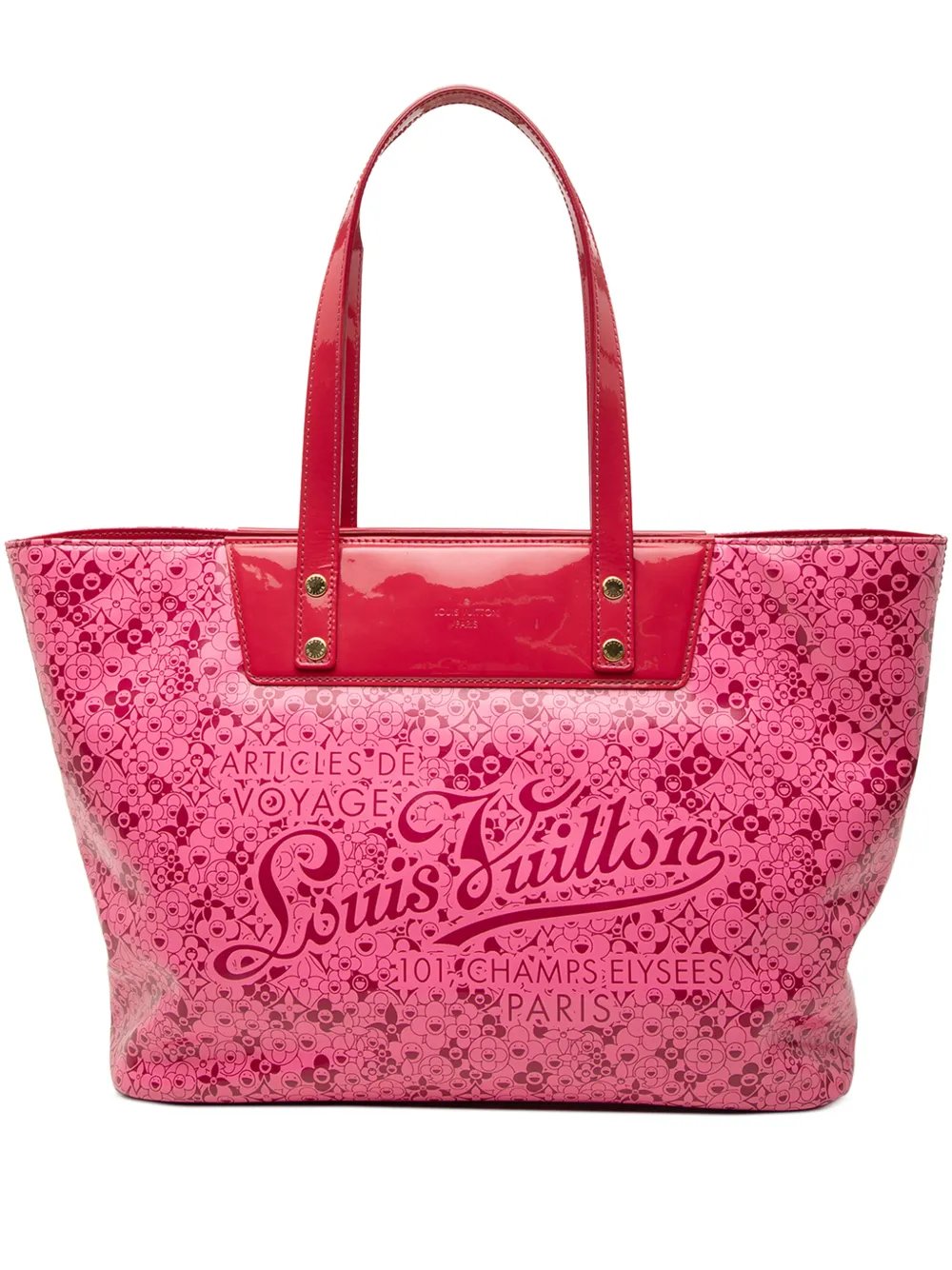2010 Takashi Murakami Coated Canvas Cosmic Blossom PM tote bag