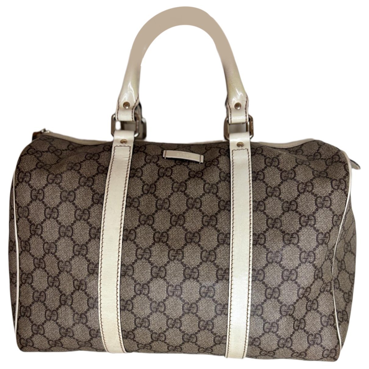 Boston leather bowling bag