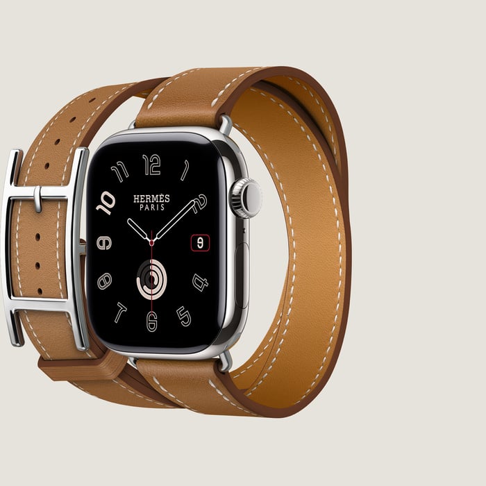 Gold Correa Apple Watch Hermès Double Tour 42 MM Hapi