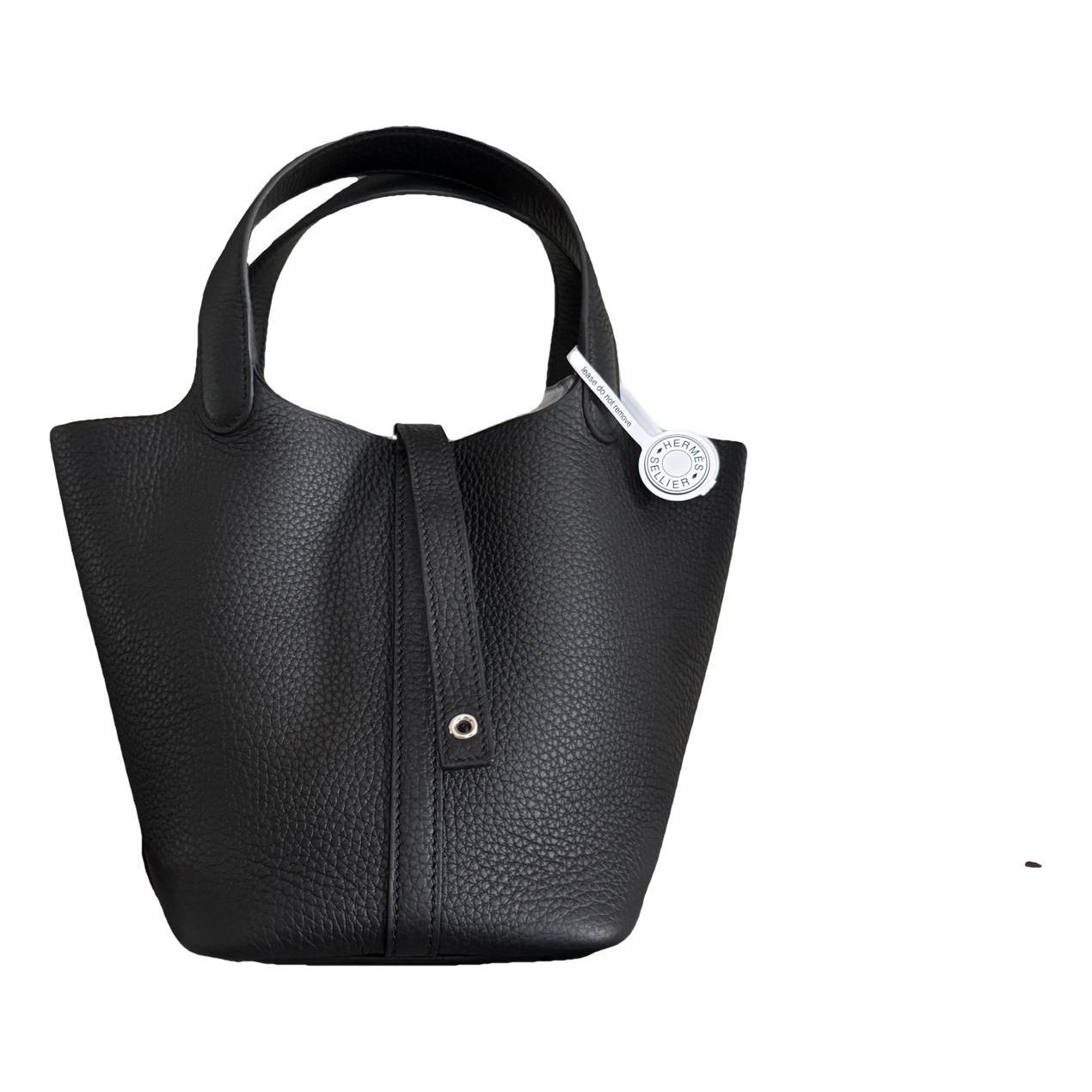 Picotin leather tote