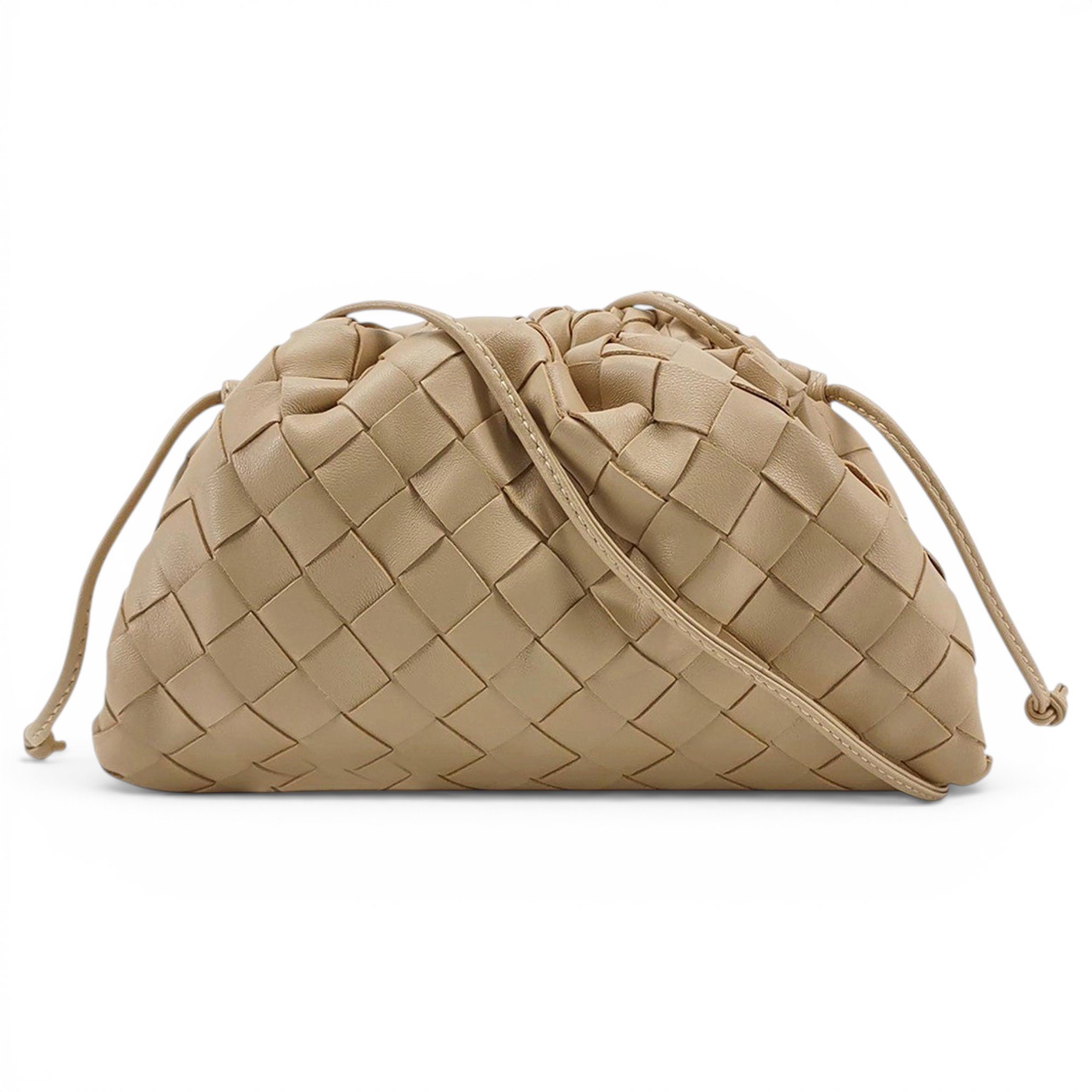 Pouch leather handbag