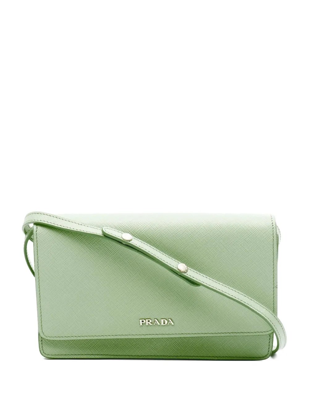 2010s Saffiano leather shoulder bag