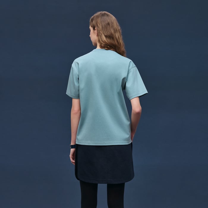 Bleu Adriatique T-shirt Maxi Poche Utilitaire