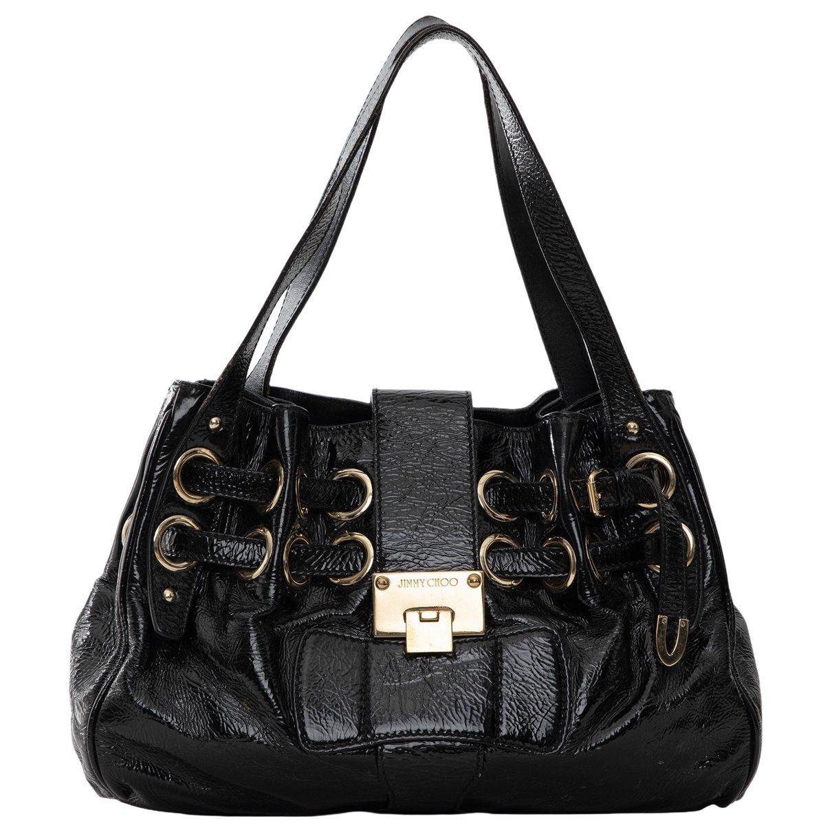 Patent leather handbag