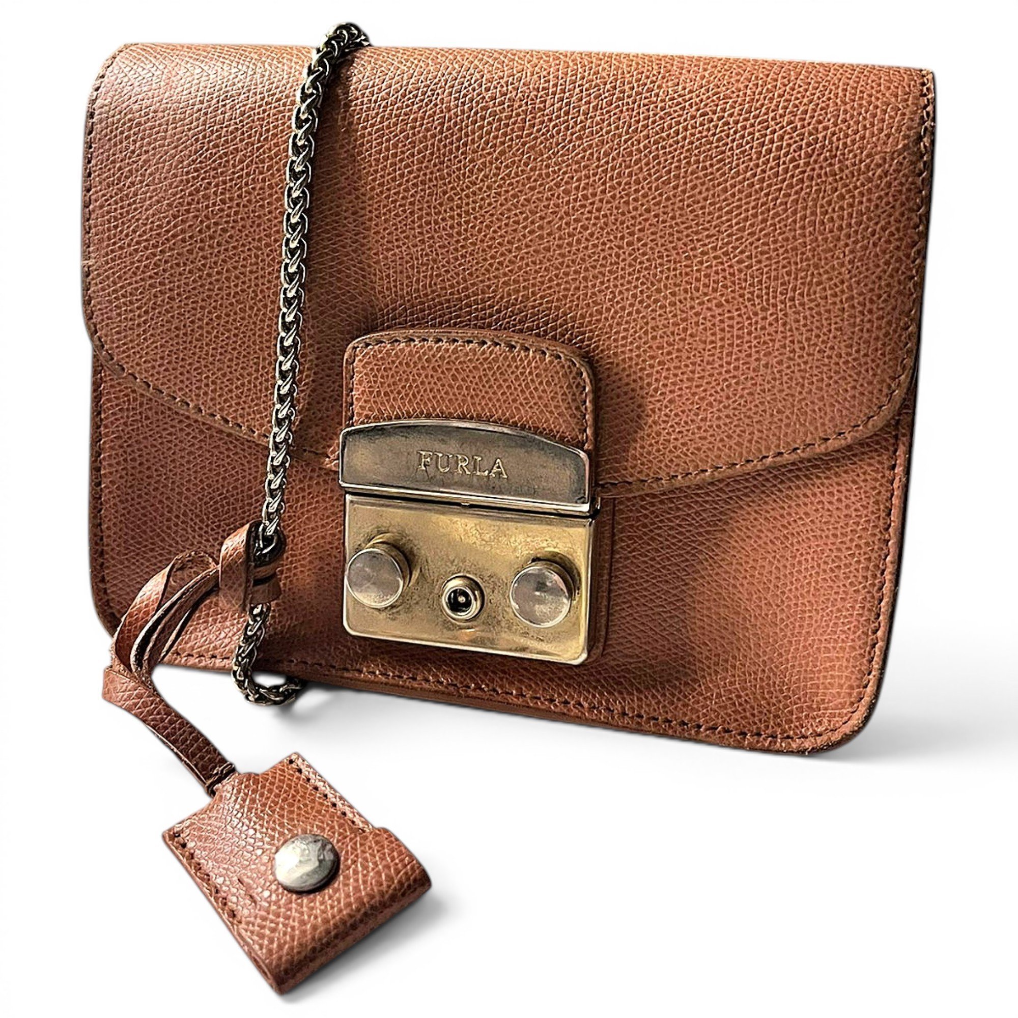 Metropolis leather crossbody bag