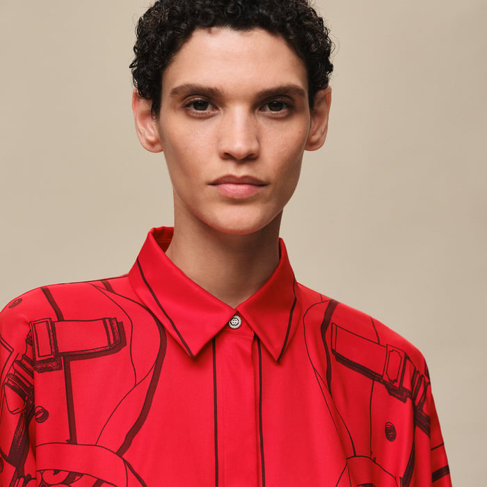 Rouge Amazone "Ferronnerie Remix" Shirt Dress