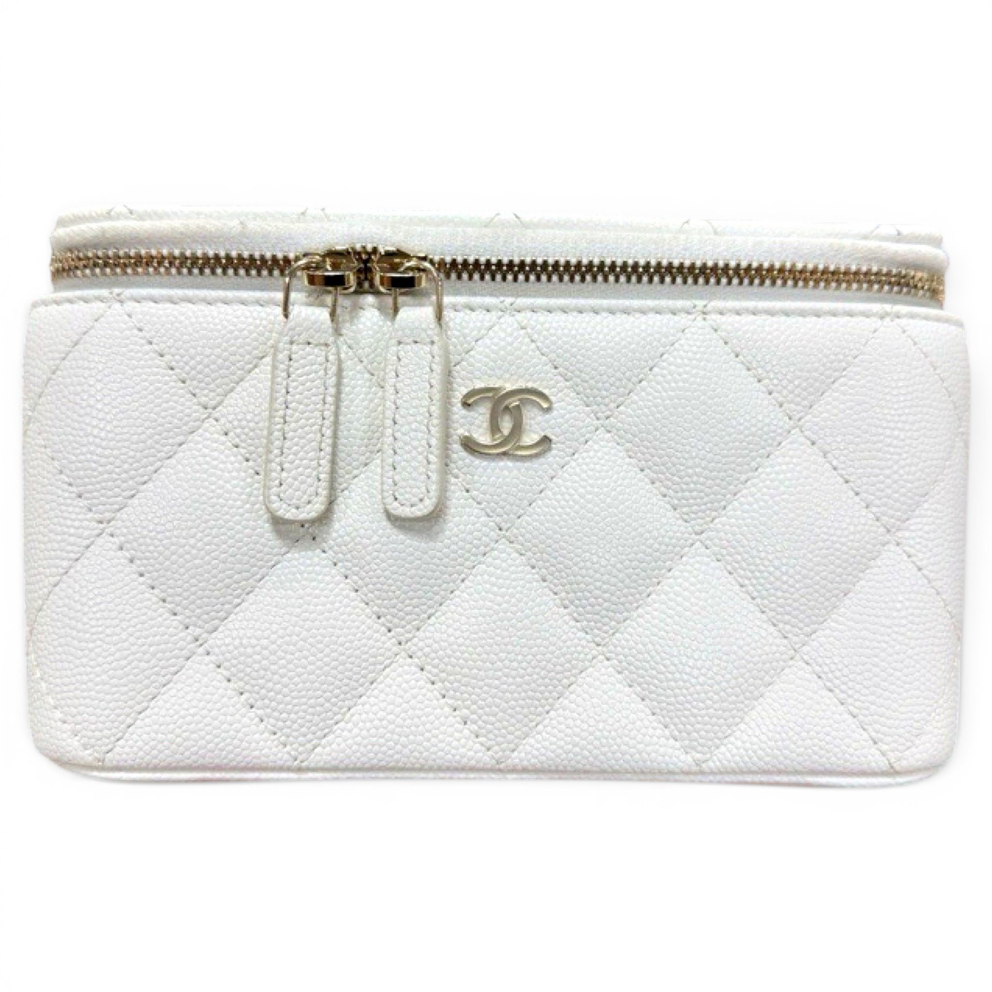 Vanity leather handbag