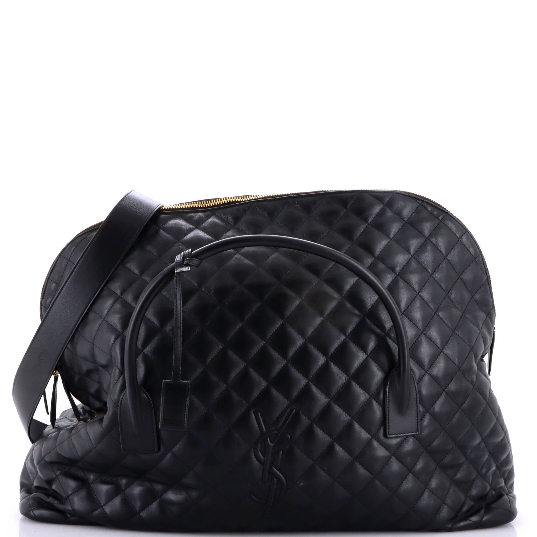 ES Giant Travel Bag Quilted Leather