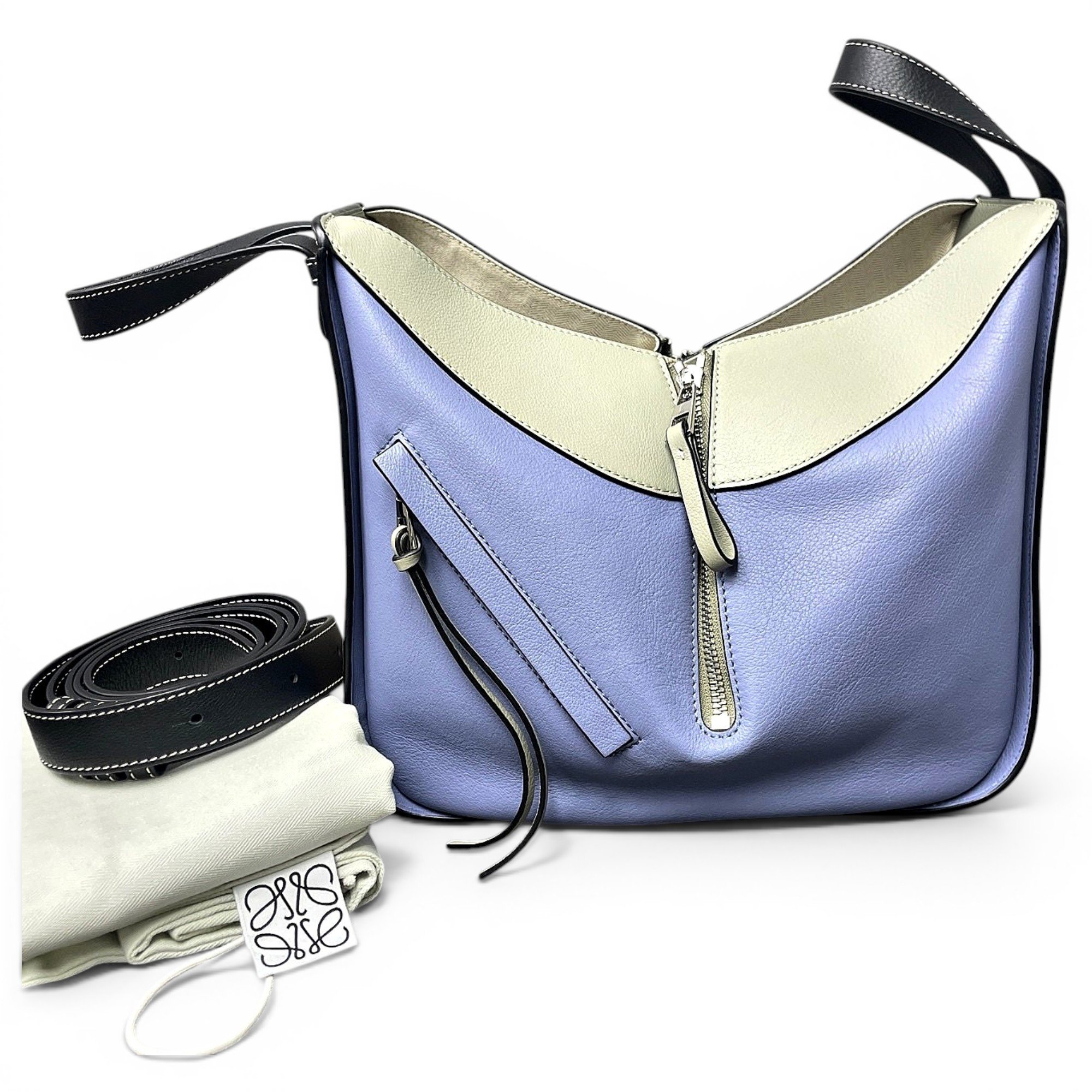 Hammock leather handbag