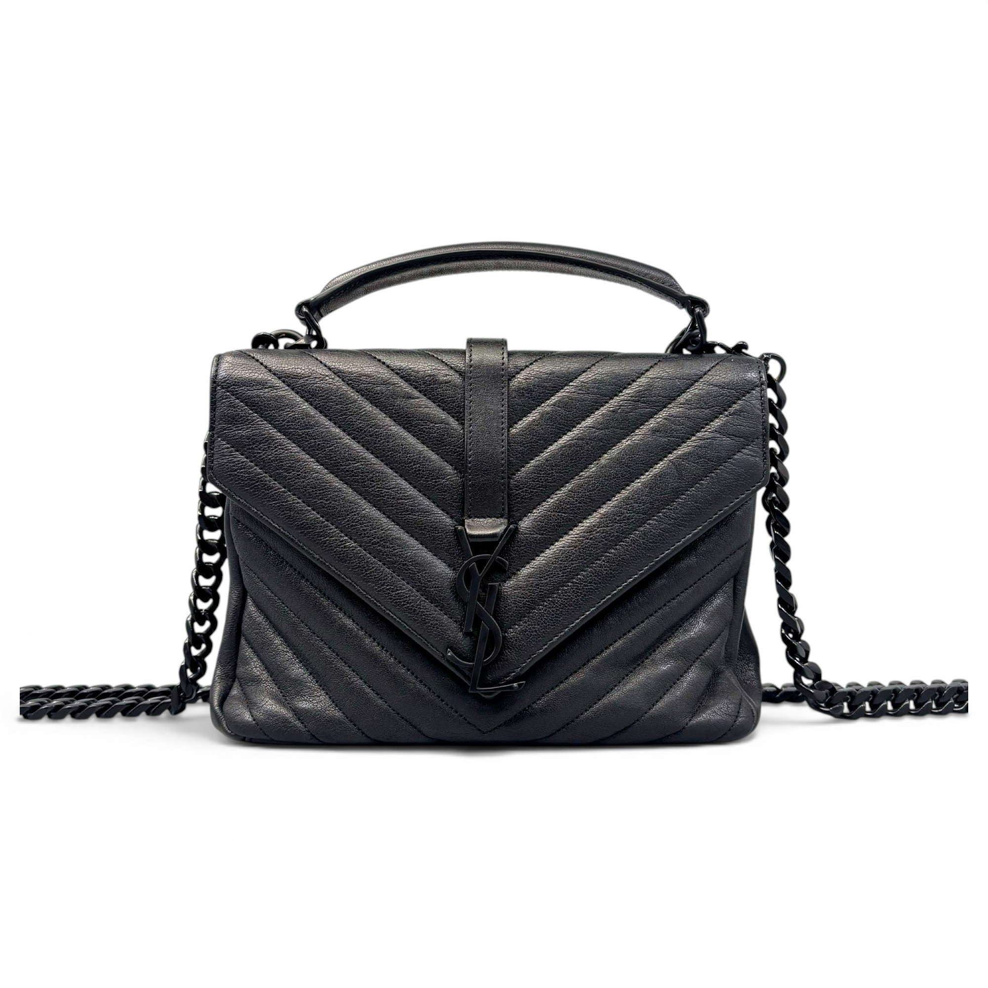 Collége monogramme leather handbag