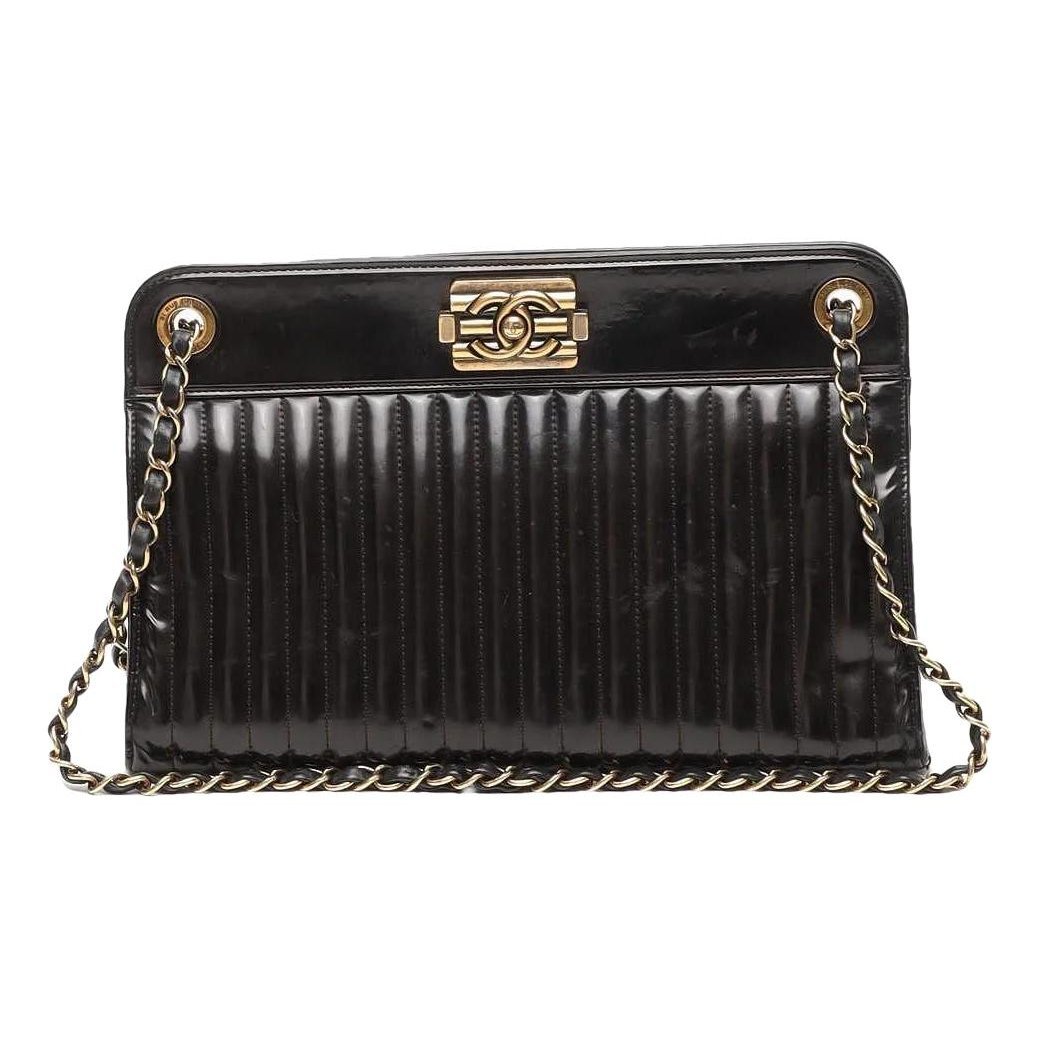 Patent leather handbag