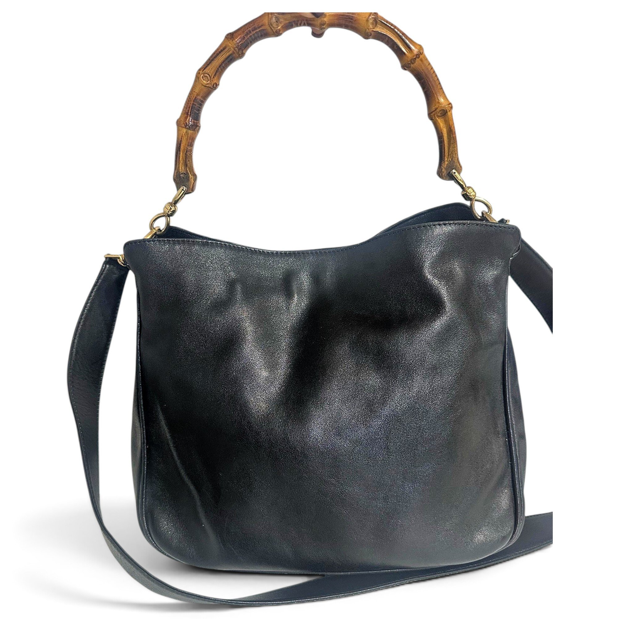 Bamboo leather handbag