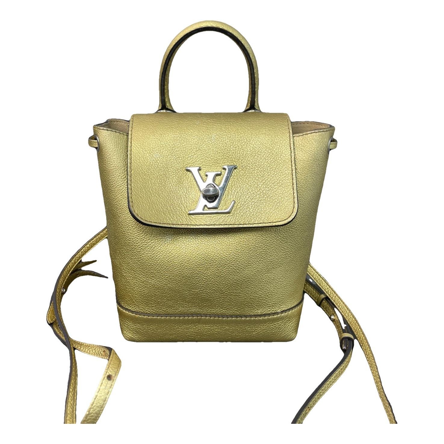 Lockme leather backpack