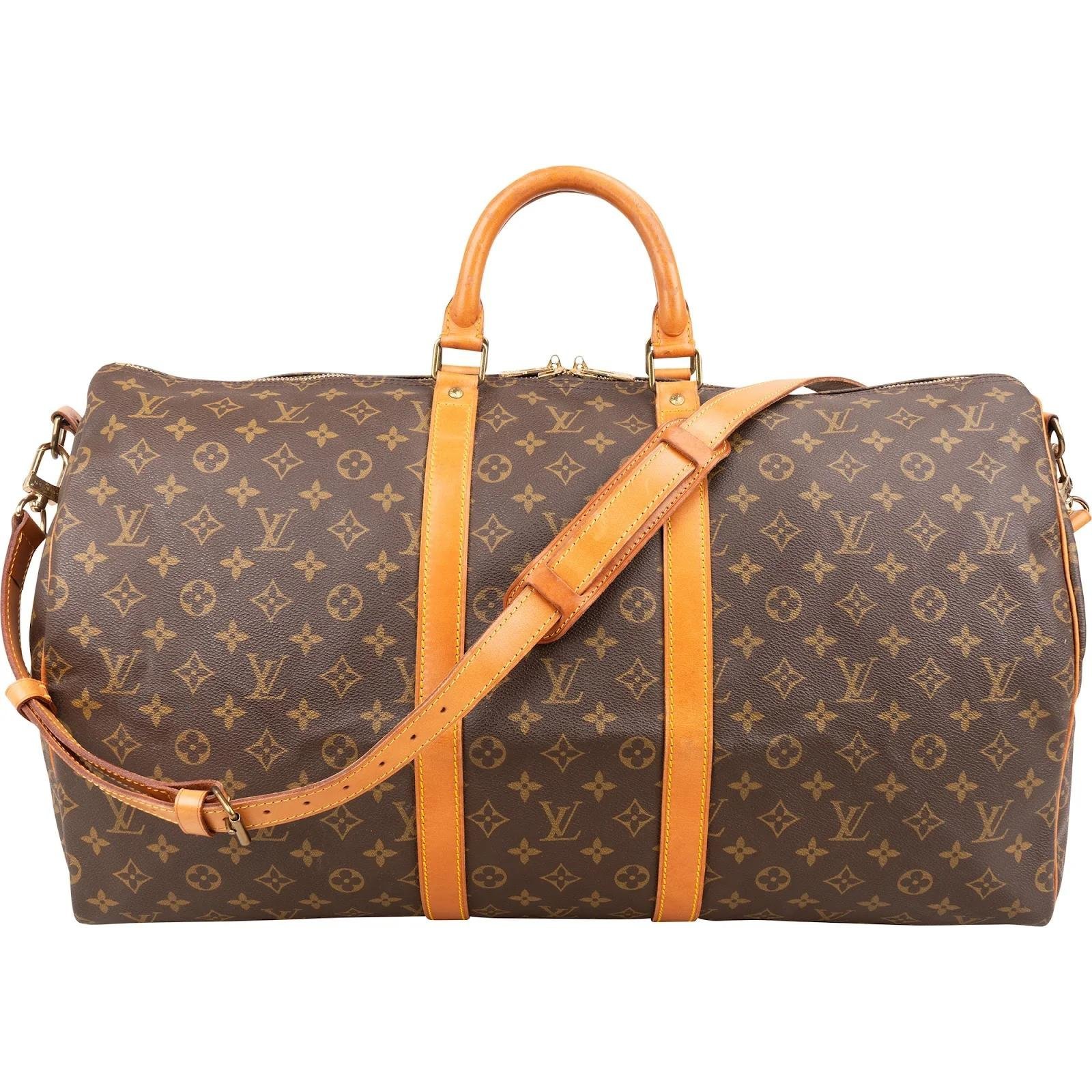Keepall leather travel bag