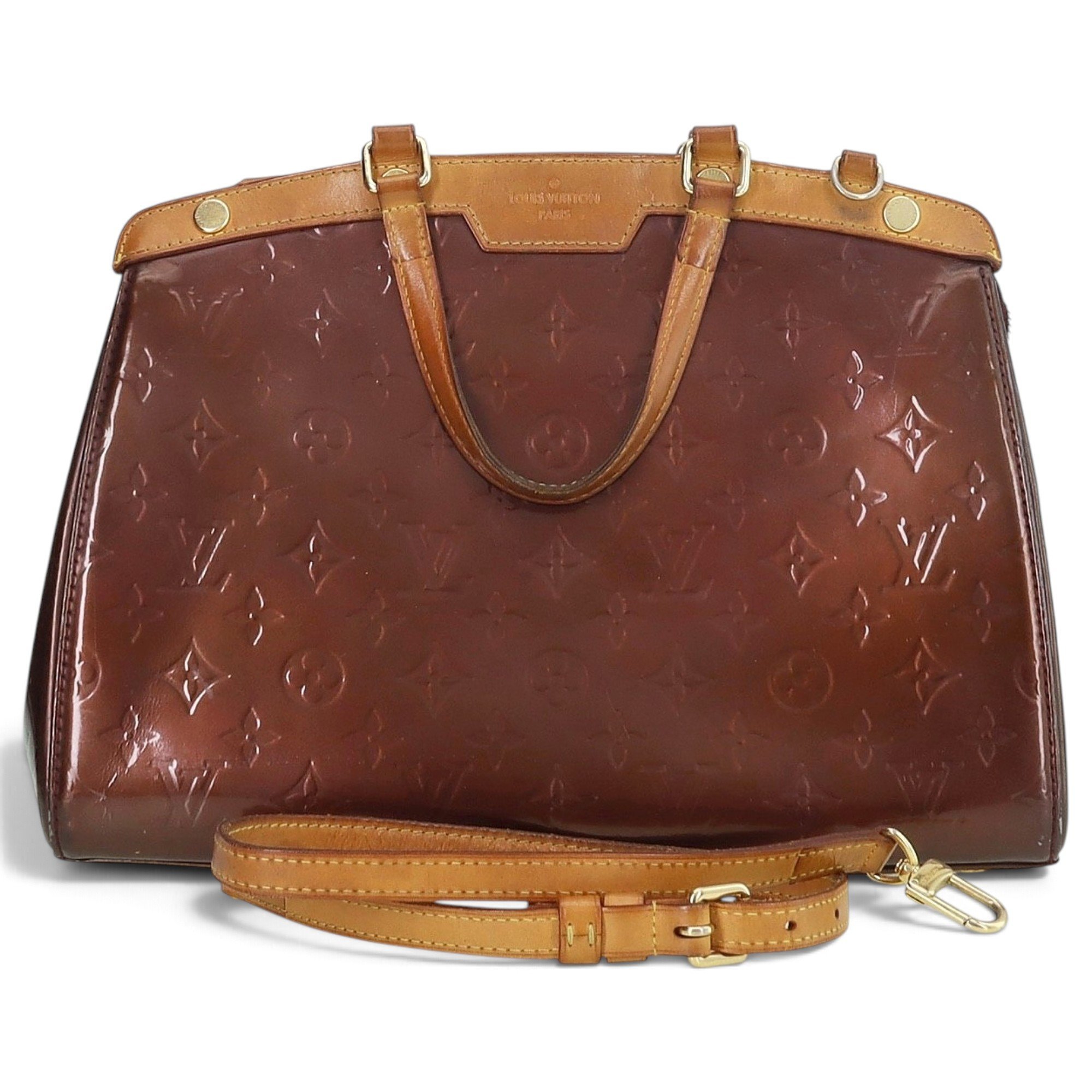 Bréa patent leather handbag